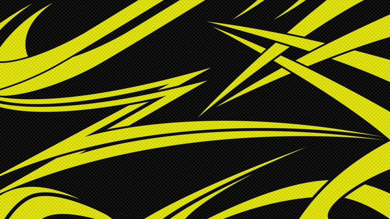 Motif Zébré Jaune et Noir. Wallpaper in 1366x768 Resolution
