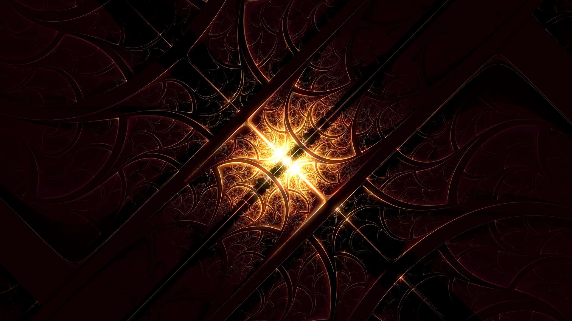 红色的, 光, 分形技术, 气氛, 空间 壁纸 1920x1080 允许