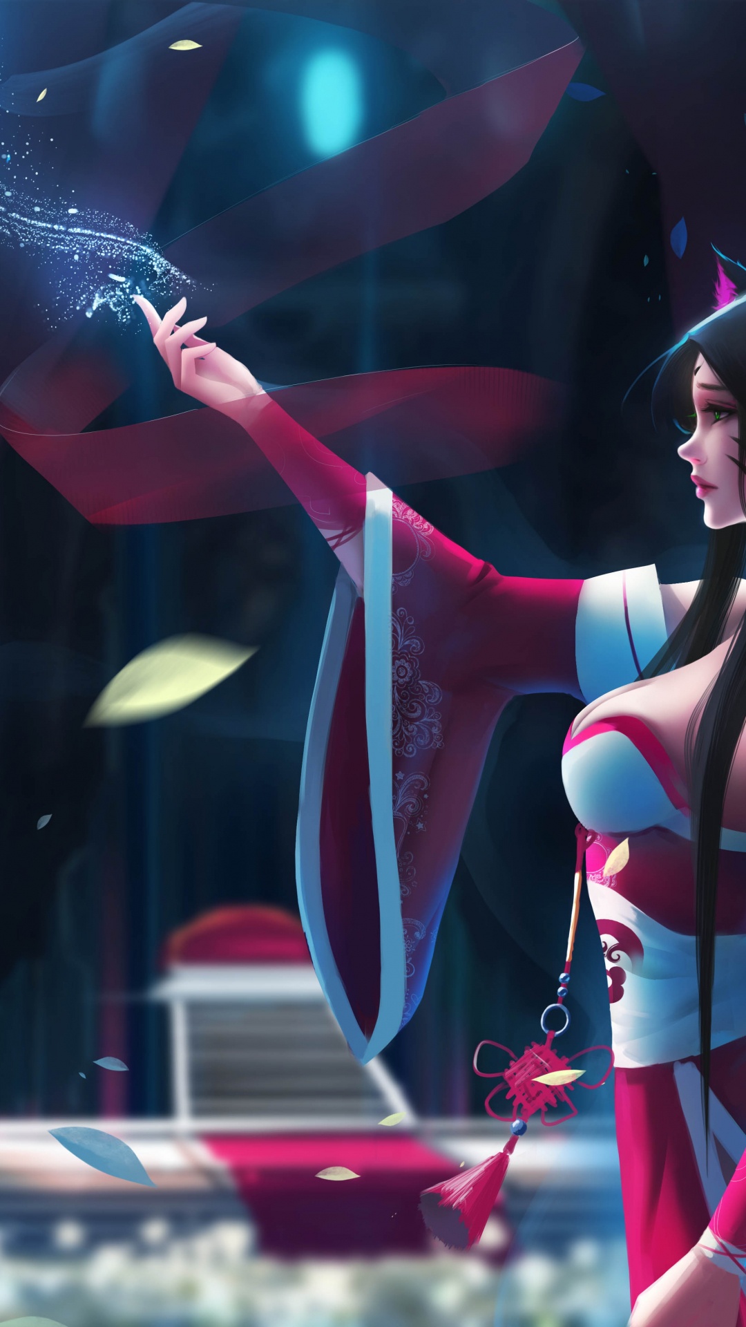 League of Legends, K DA, Ahri, Fan-Kunst, Unterhaltung. Wallpaper in 1080x1920 Resolution