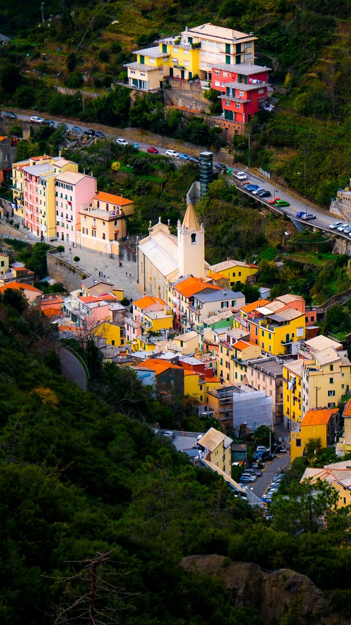 山村, 村庄, 山站, 旅游业, 的房子 壁纸 720x1280 允许