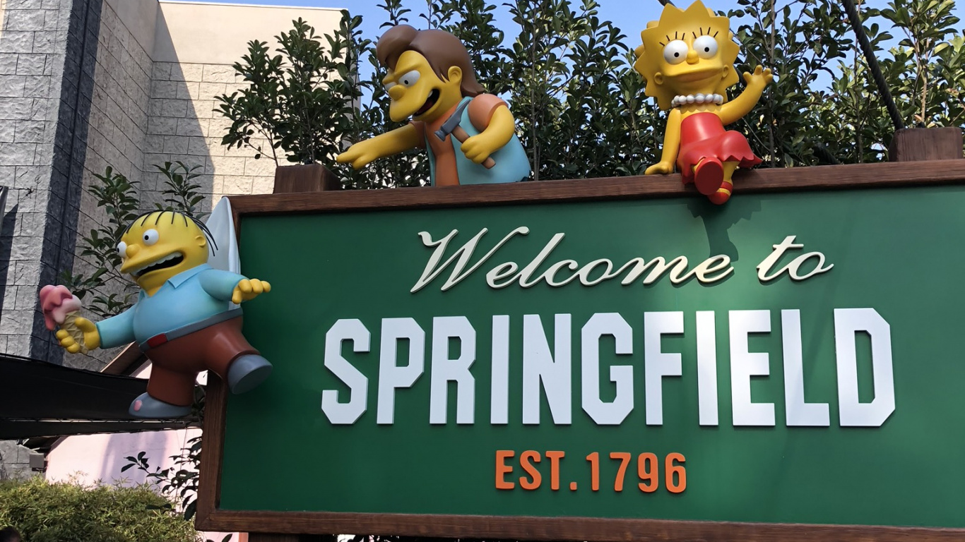 Springfield, Bannière, Sciences, Biologie, la Signalisation. Wallpaper in 1366x768 Resolution