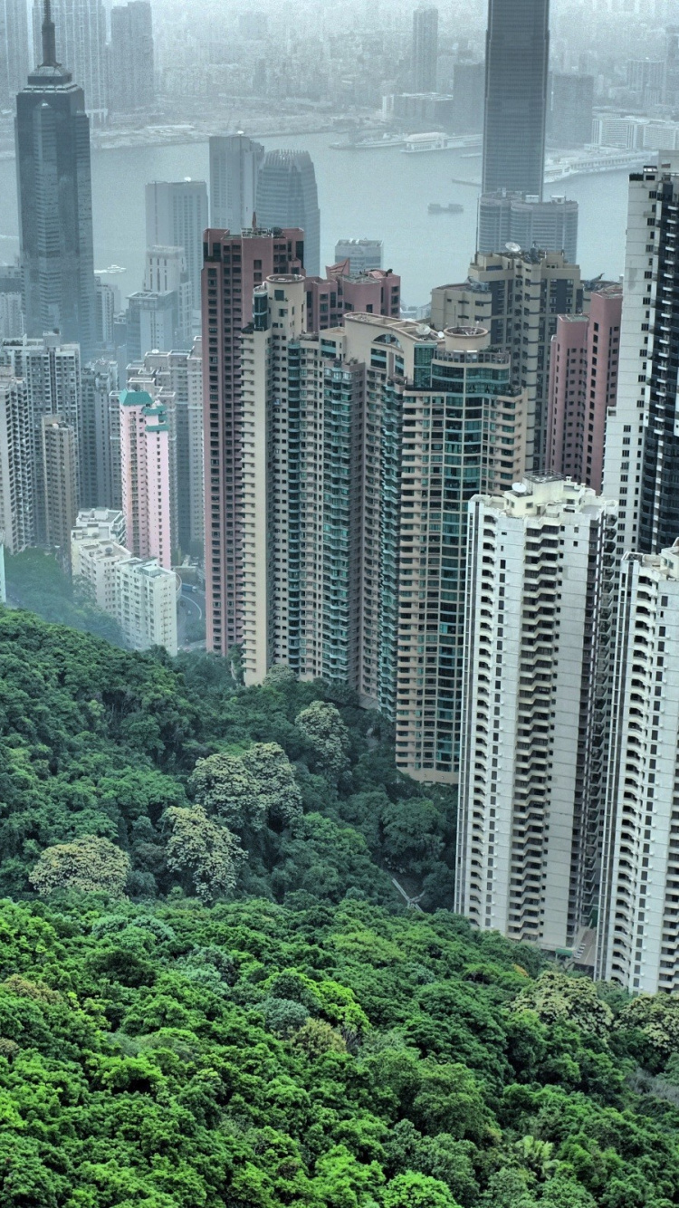 香港, 大都会, 塔块, 城市景观, 城市 壁纸 750x1334 允许