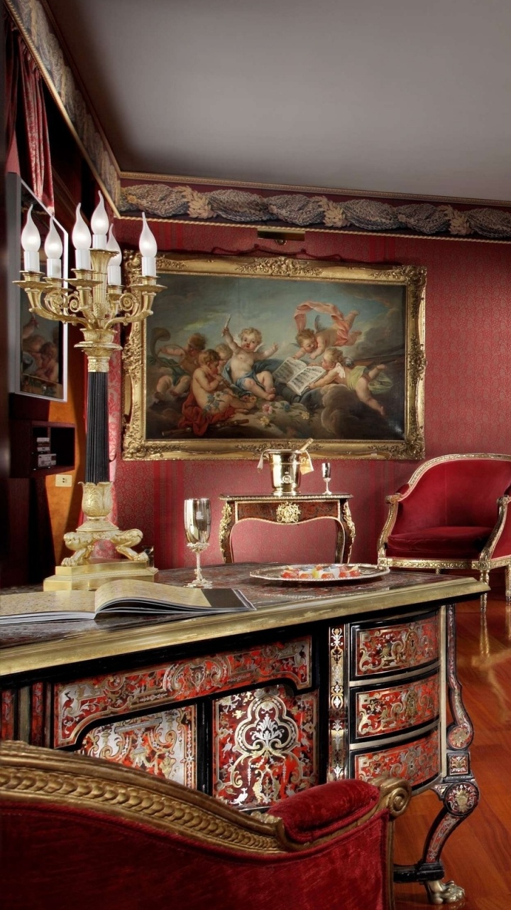 客厅, 卧室, 经典的, 房地产, 天花板 壁纸 720x1280 允许