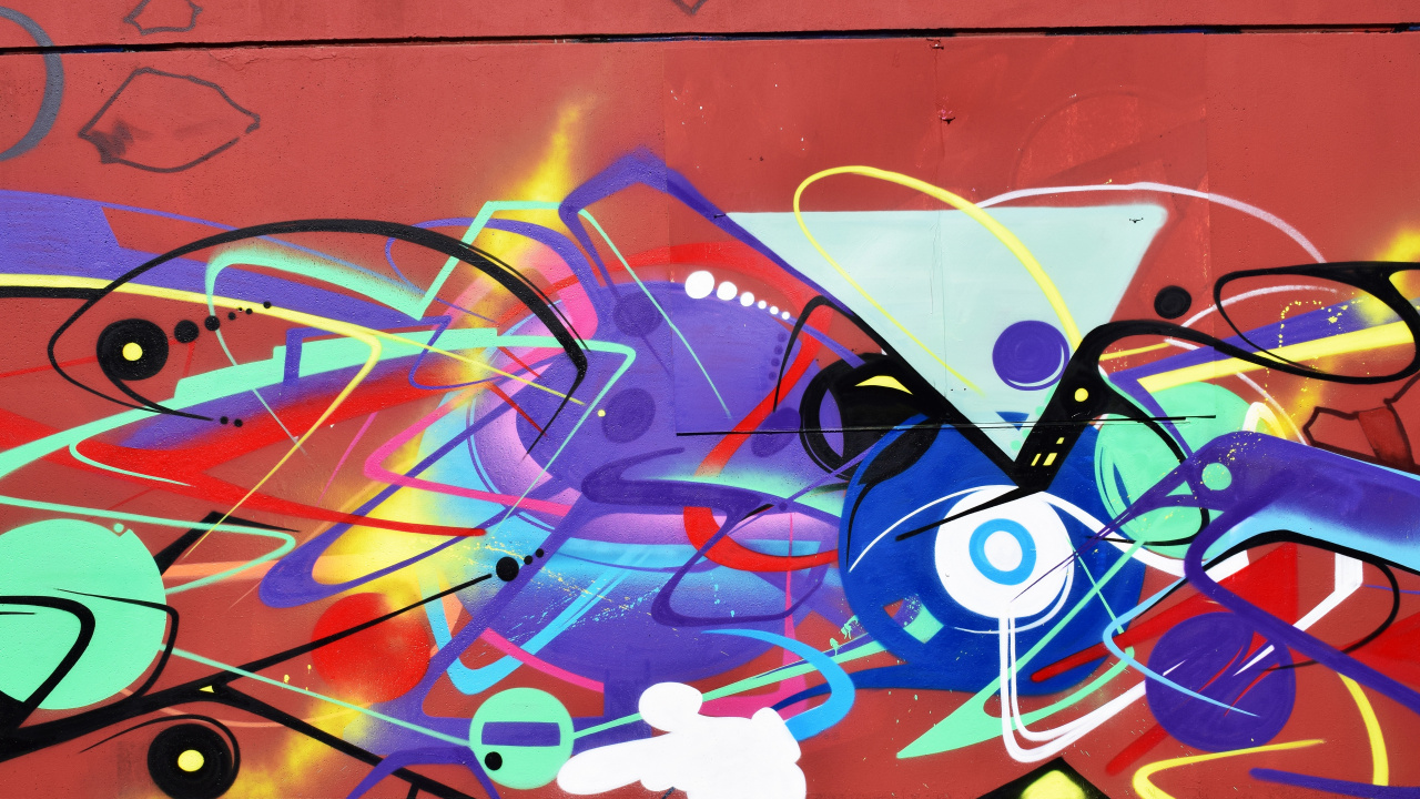 Graffiti, Streetart, Wandmalereien, Malerei, Kunst. Wallpaper in 1280x720 Resolution