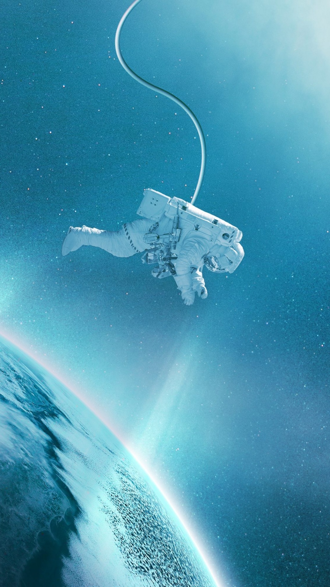 Weißes Und Blaues Wasserspritzen. Wallpaper in 1080x1920 Resolution