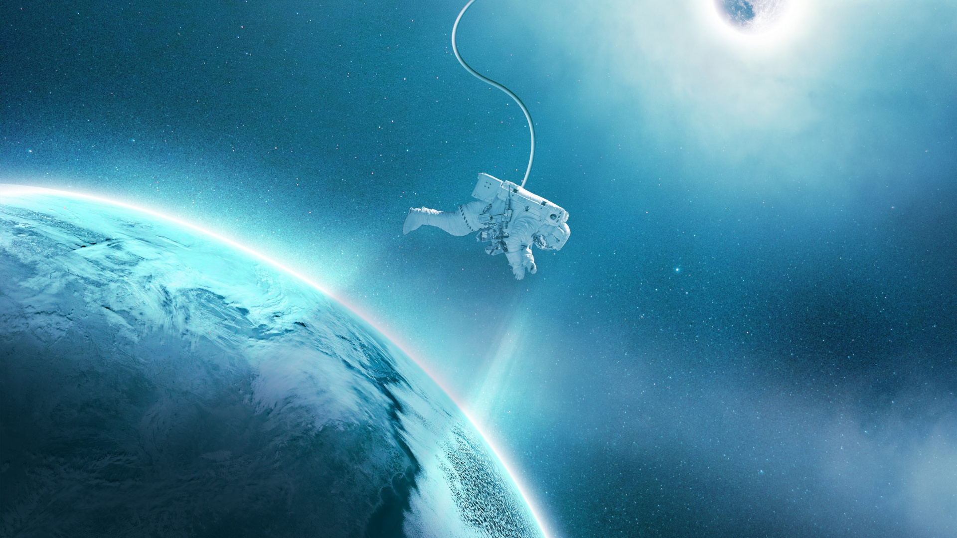 Weißes Und Blaues Wasserspritzen. Wallpaper in 1920x1080 Resolution