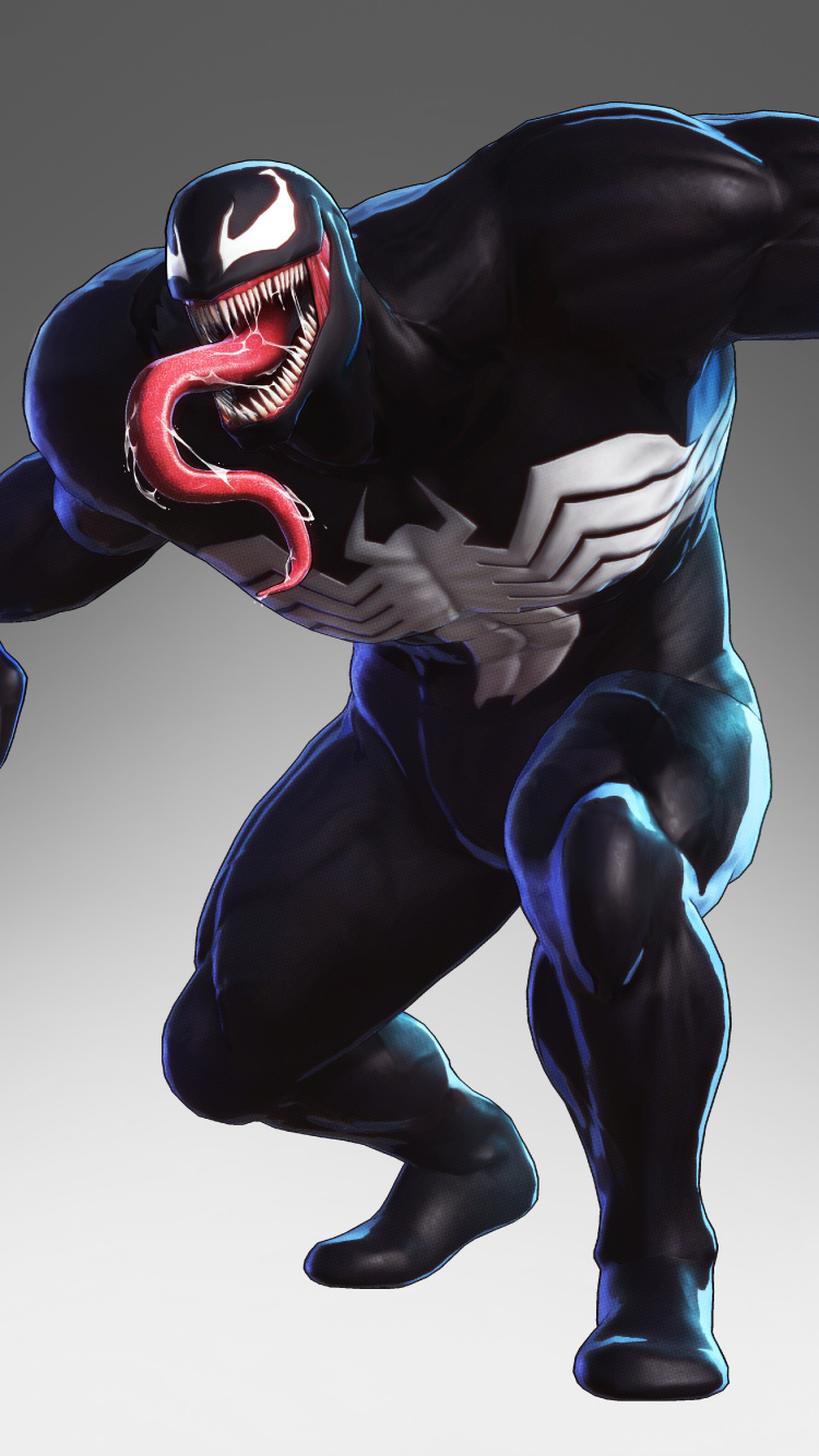 Marvel Ultimate Alliance, Veneno, Spider-man, Superhéroe, Supervillano. Wallpaper in 750x1334 Resolution
