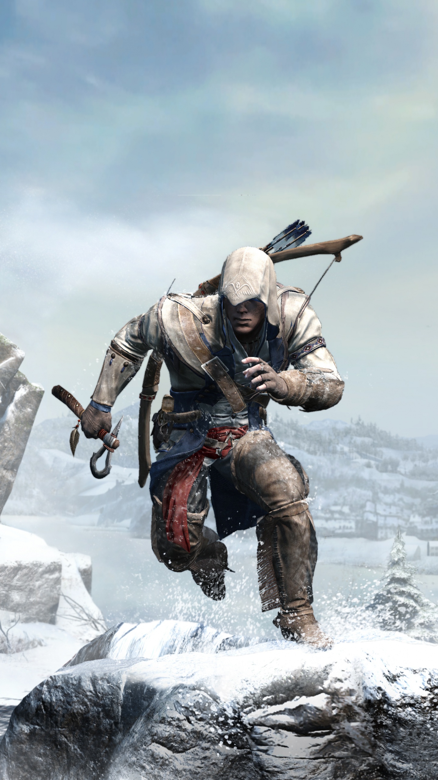 Assassins Creed 3, Assassins Creed III, Connor Kenway, Edward Kenway, Mountaineering. Wallpaper in 1440x2560 Resolution