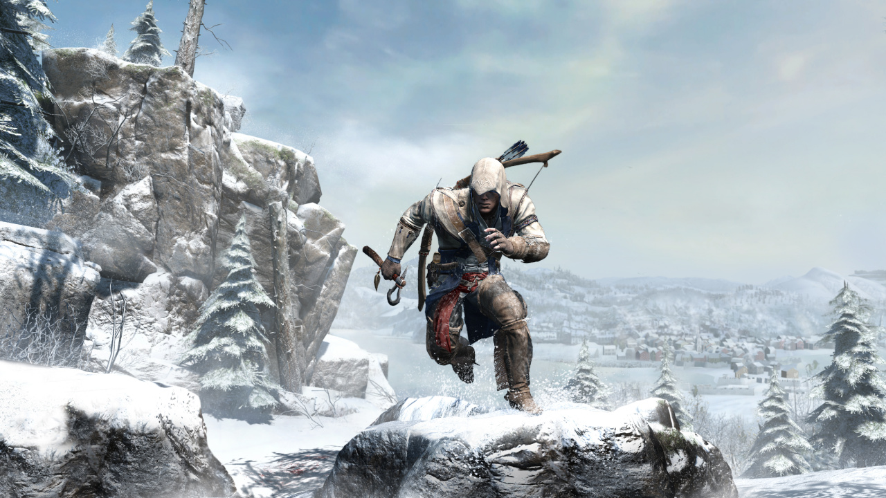 Assassins Creed 3, Assassins Creed III, Connor Kenway, Edward Kenway, Alpinisme. Wallpaper in 1280x720 Resolution