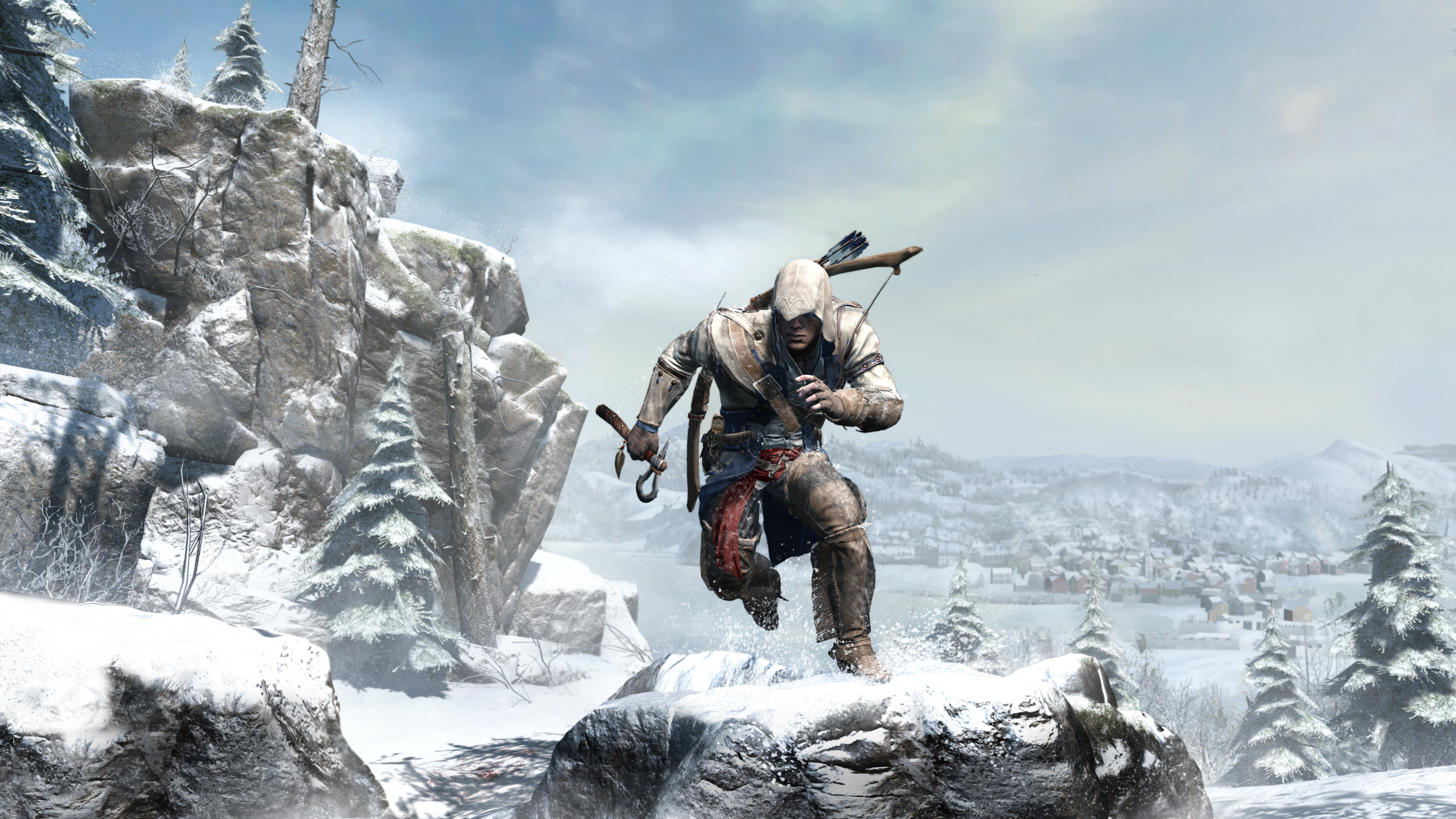 Assassins Creed 3, Assassins Creed III, Connor Kenway, Edward Kenway, Alpinismo. Wallpaper in 3840x2160 Resolution