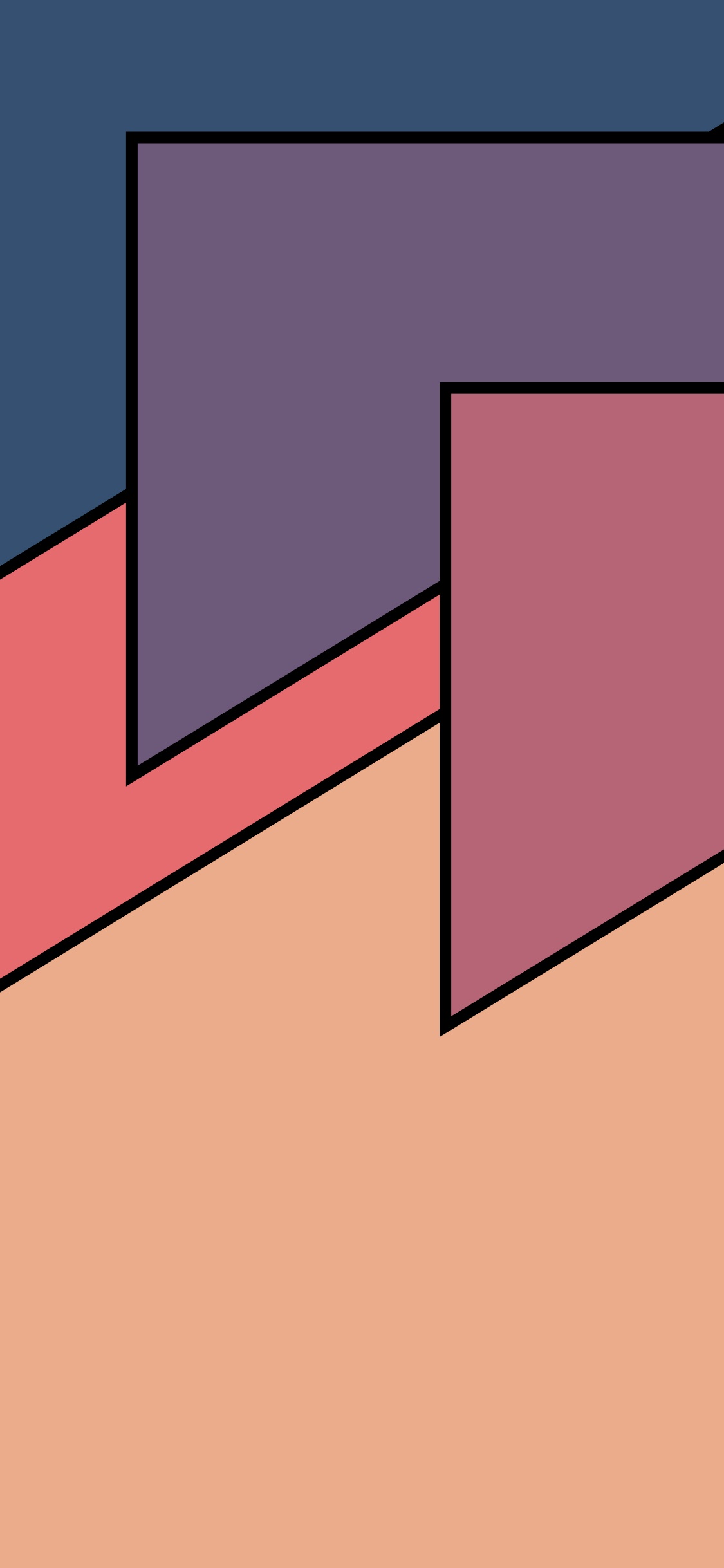 Triangle, Rectangle, Propriété Des Matériaux, Magenta, Parallels. Wallpaper in 1125x2436 Resolution