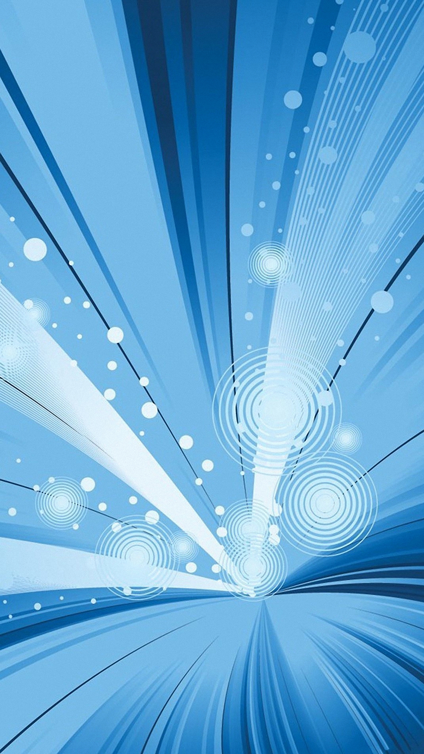 Blue and White Polka Dot Umbrella. Wallpaper in 1440x2560 Resolution