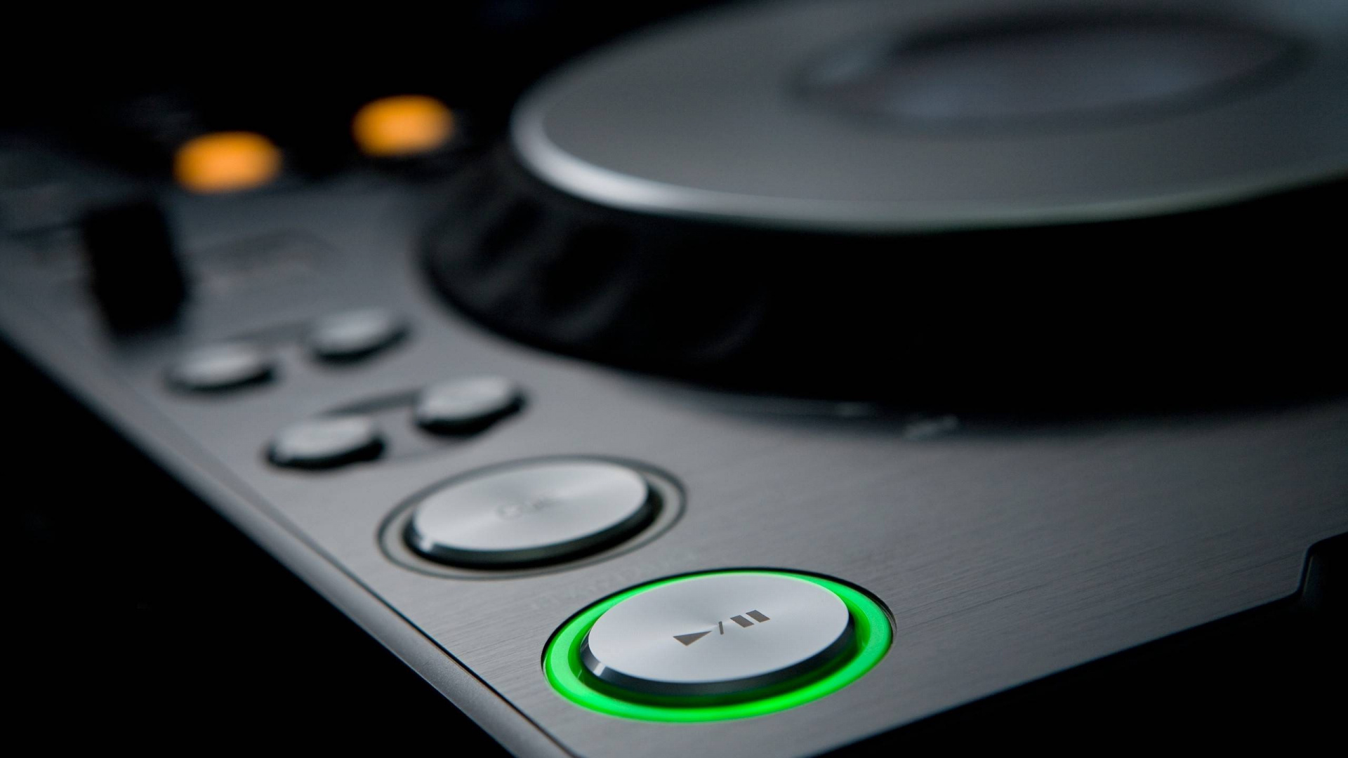 Schwarz-grauer DJ-Controller. Wallpaper in 1920x1080 Resolution