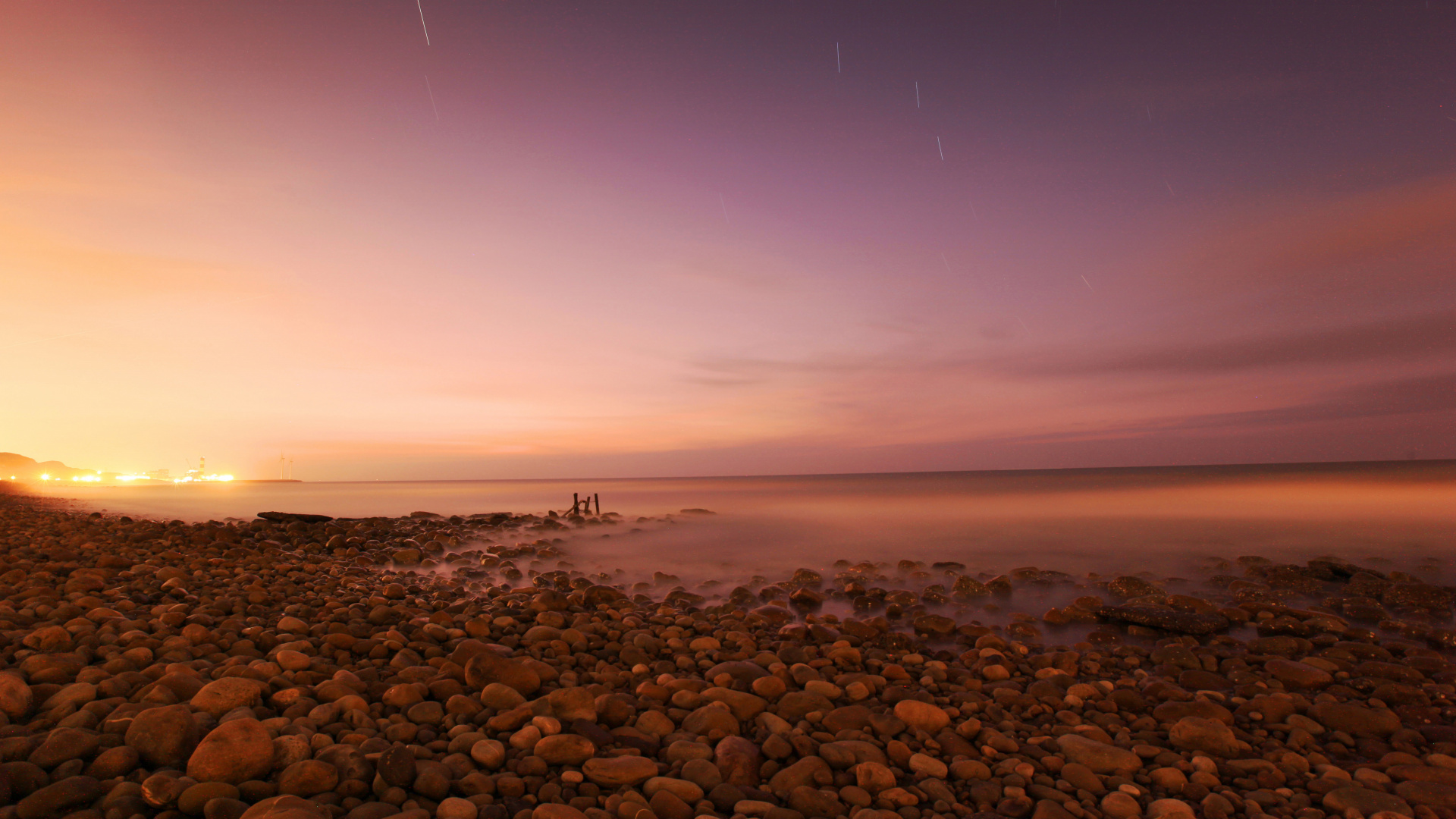 Eau, Corps de L'eau, Nuit, Nature, Côte. Wallpaper in 1920x1080 Resolution