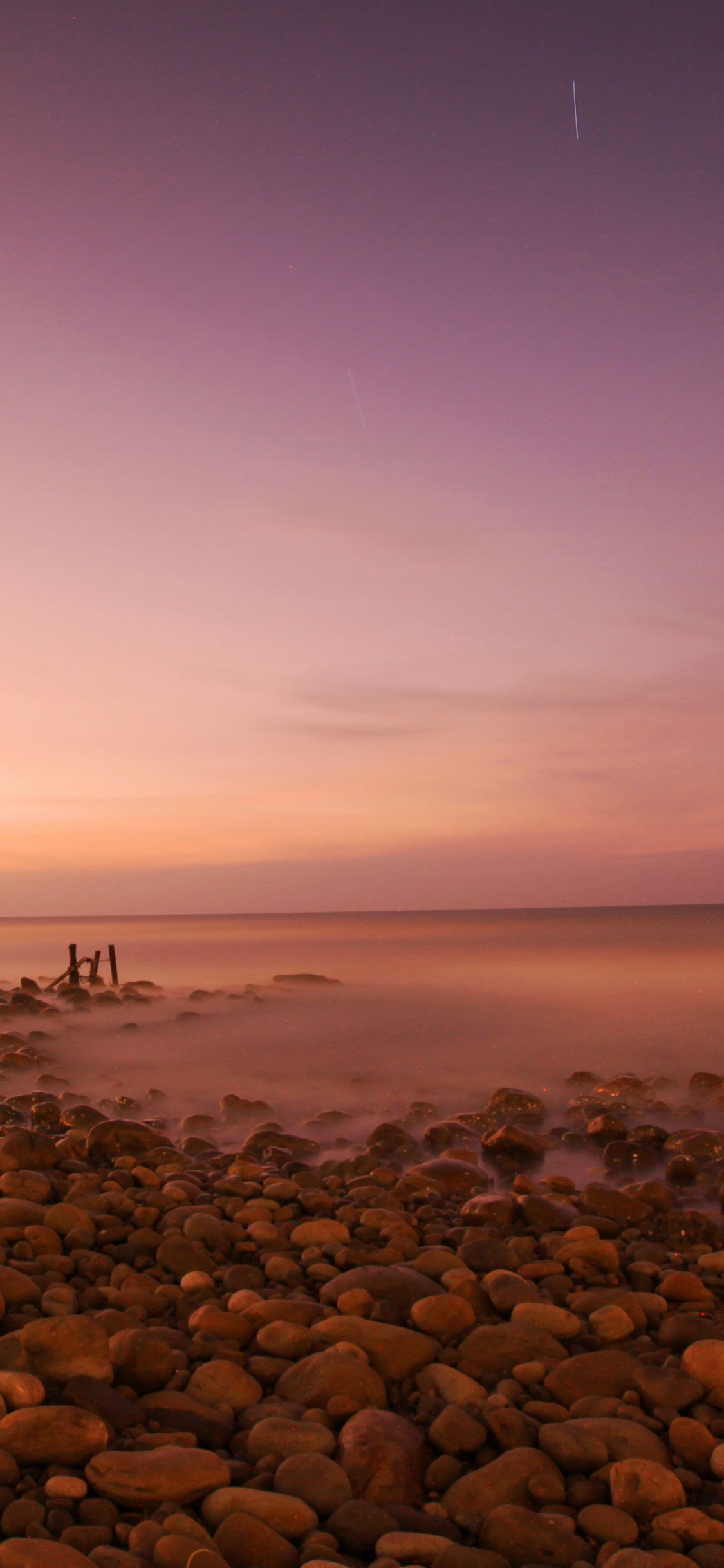 Water, Body of Water, Night, Nature, Coast. Wallpaper in 1125x2436 Resolution