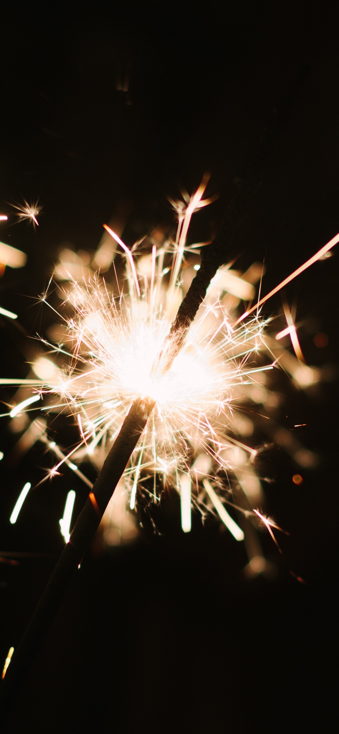 Holiday, Fireworks, Sparkler, New Years Day, Diwali. Wallpaper in 1125x2436 Resolution