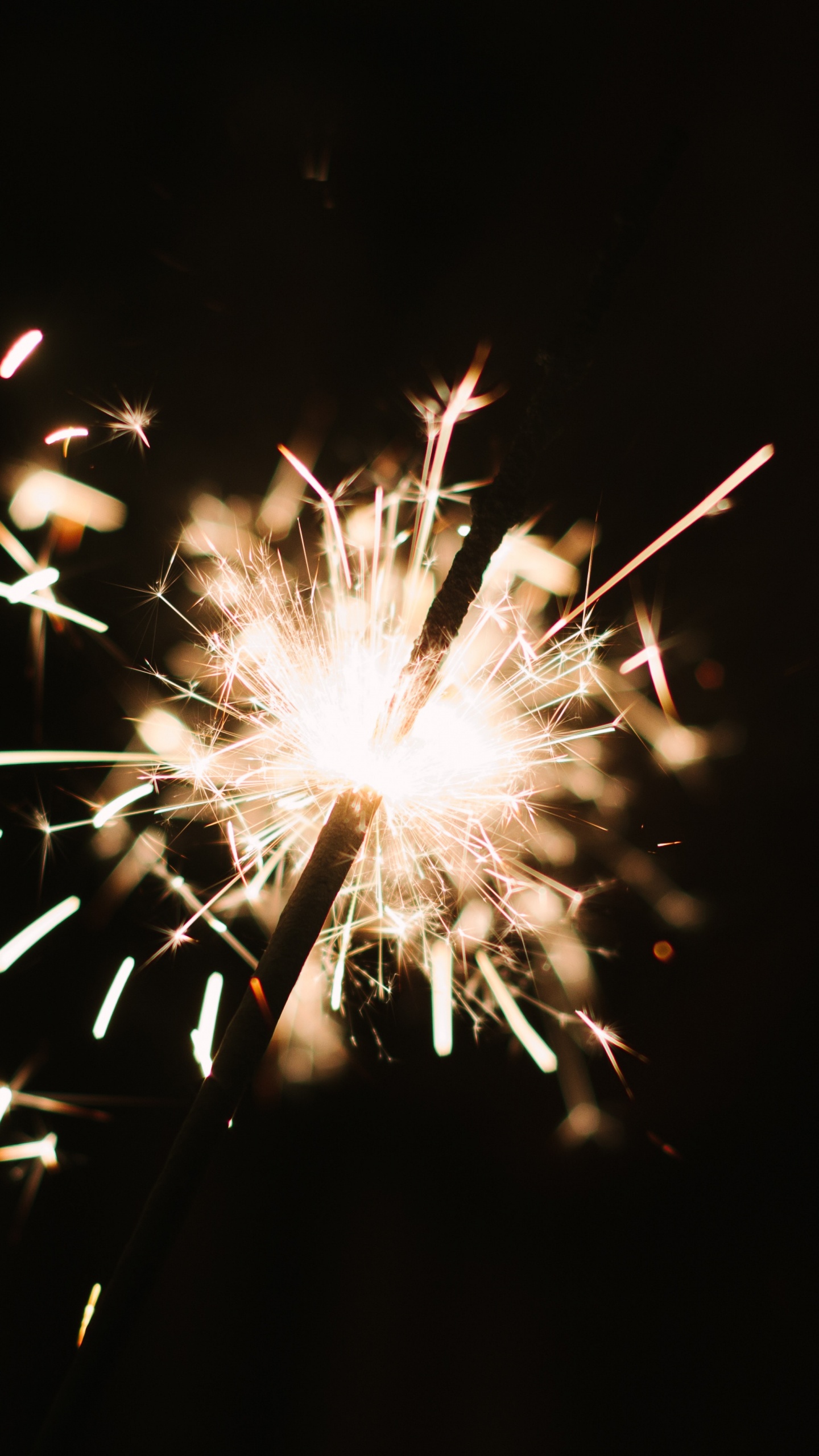 Holiday, Fireworks, Sparkler, New Years Day, Diwali. Wallpaper in 1440x2560 Resolution