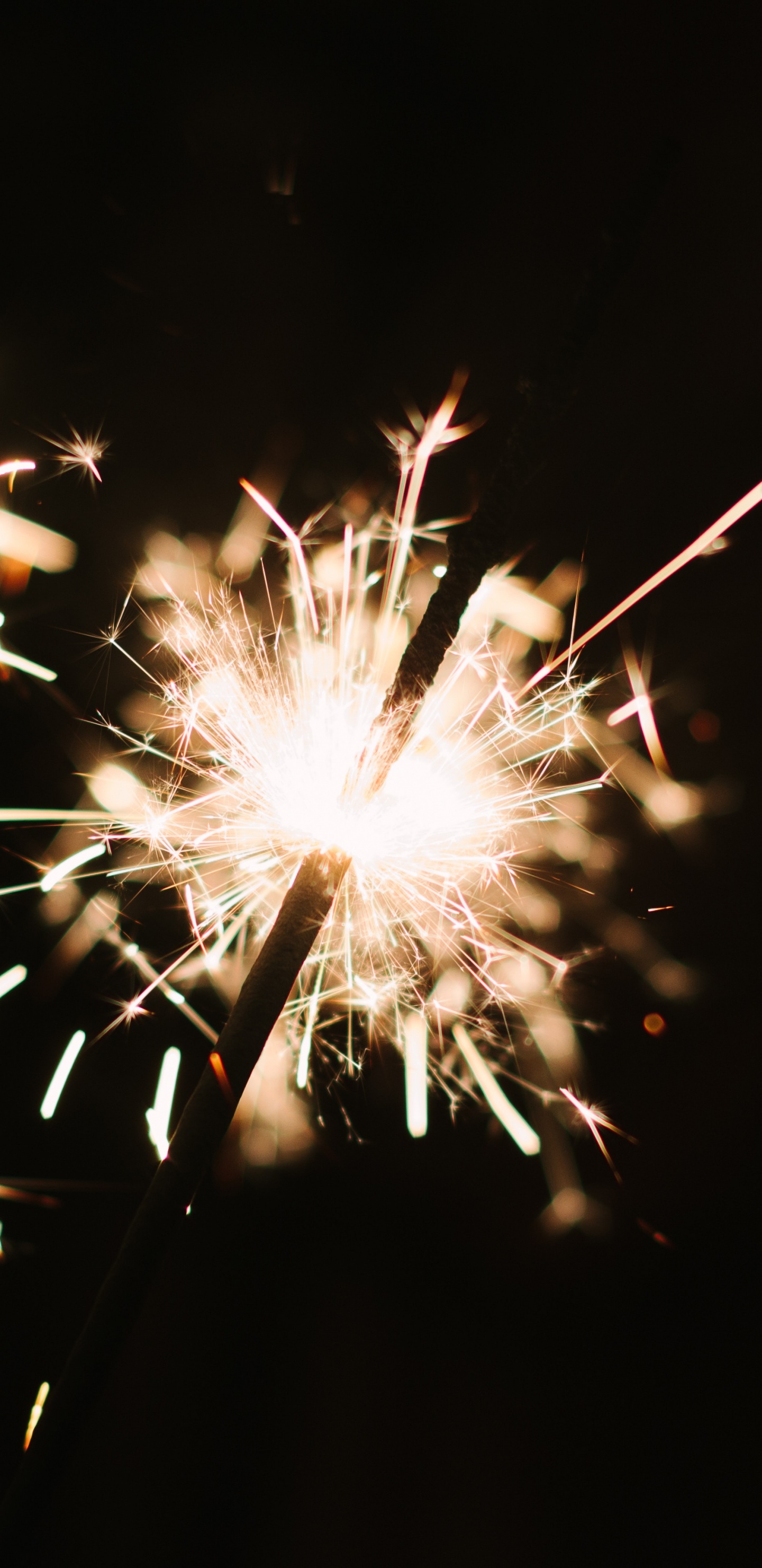 Holiday, Fireworks, Sparkler, New Years Day, Diwali. Wallpaper in 1440x2960 Resolution