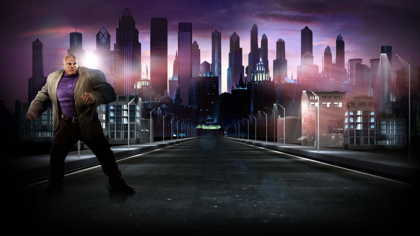 Saints Row 2, Volition, City, Urban Area, Night. Wallpaper in 1366x768 Resolution