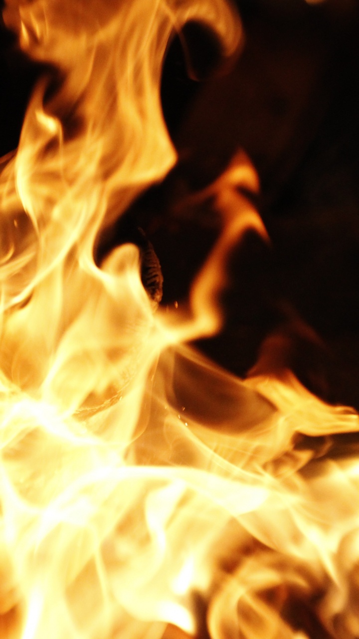 Fire in Close up Photography. Wallpaper in 720x1280 Resolution