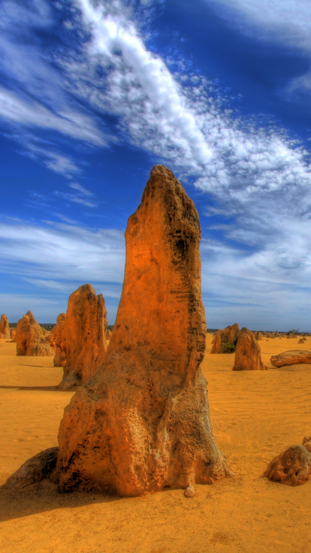 Brown Rock Formation Under Blue Sky and White Clouds During Daytime. Wallpaper in 1080x1920 Resolution