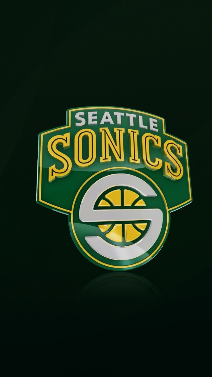 Seattle Supersonics, Nba, Logo, Minnesota Timberwolves, Green. Wallpaper in 720x1280 Resolution