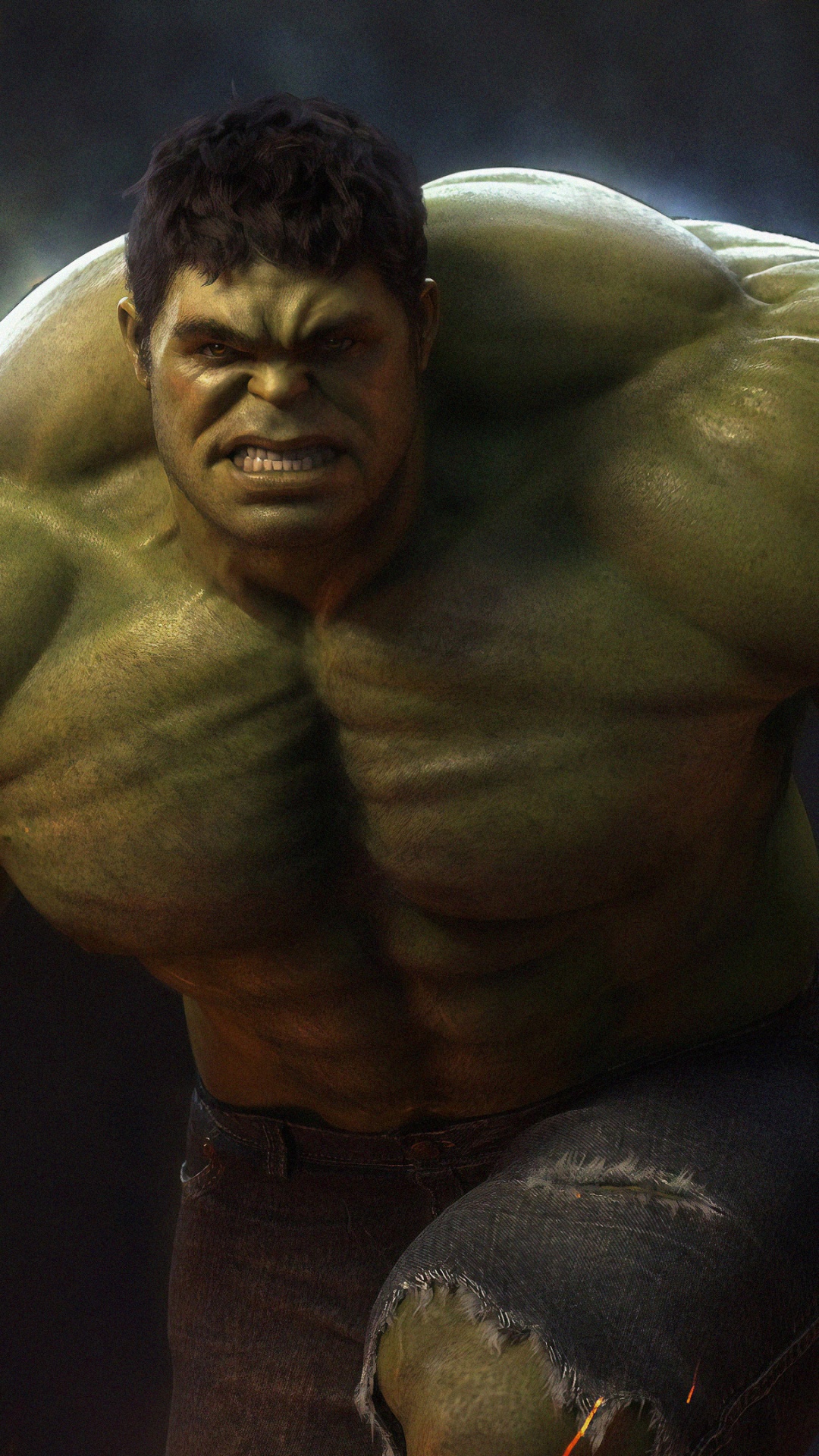 Homme Aux Seins Nus Portant Des Jeans en Denim Noir Assis Sur Une Chaise en Cuir Noir. Wallpaper in 1080x1920 Resolution