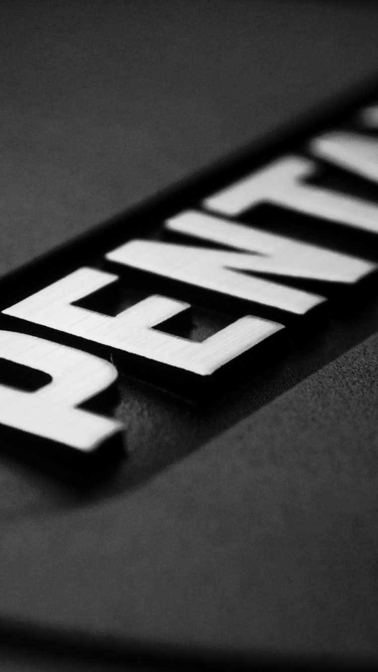 Negro, Logotipo, Monocromo de la Fotografía, Letra, Luz. Wallpaper in 750x1334 Resolution