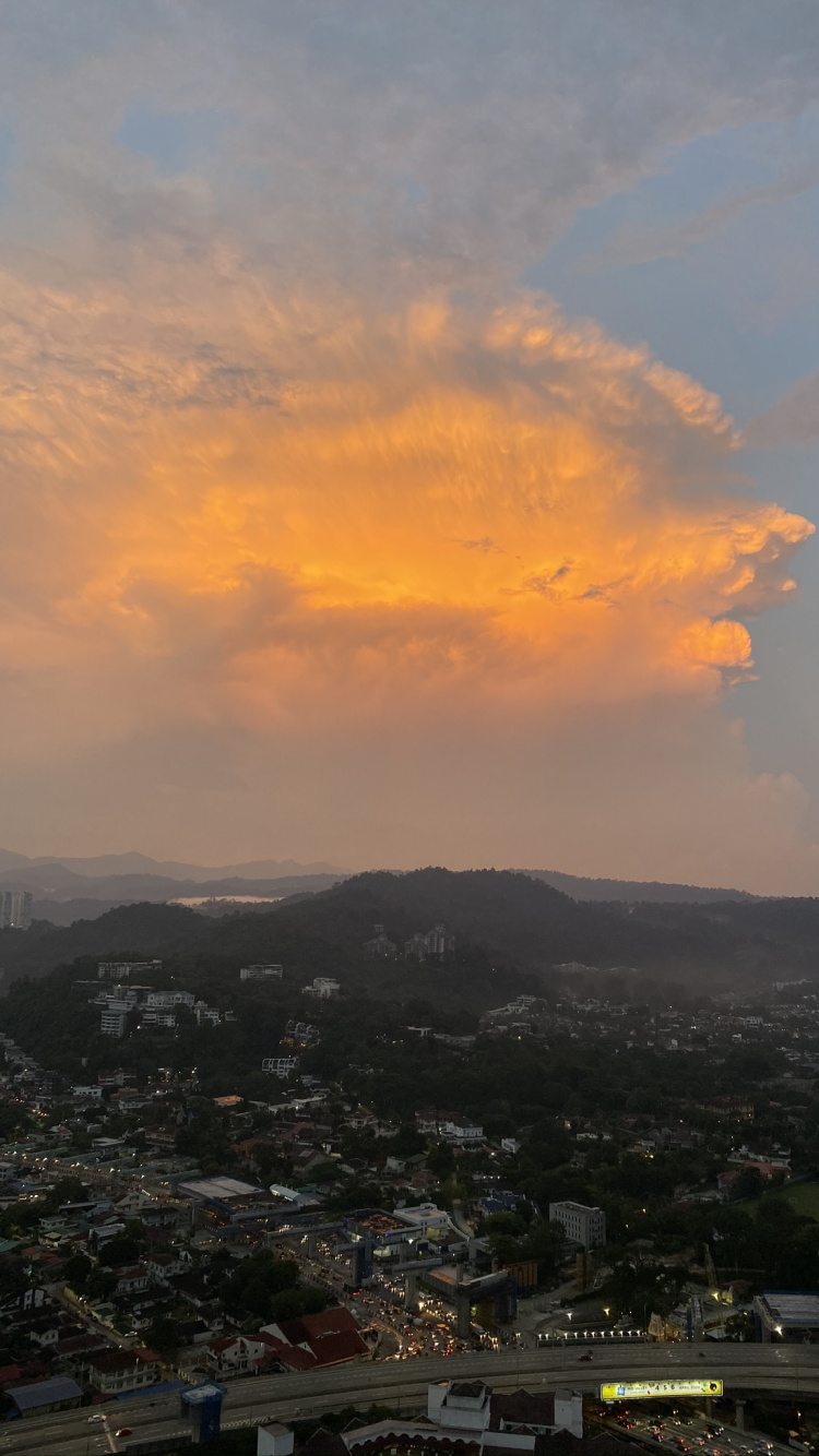 Cloud, Atmosphere, Residential Area, Neighbourhood, Landscape. Wallpaper in 750x1334 Resolution