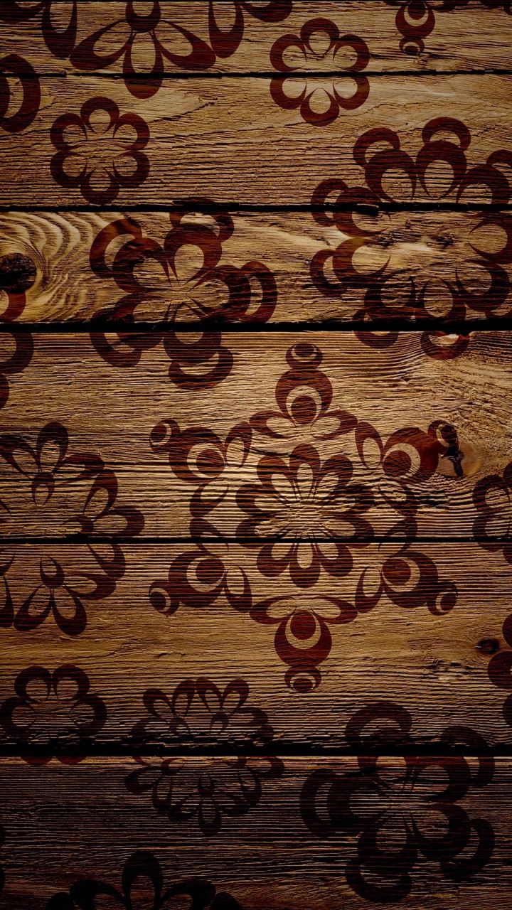 Planche de Bois Marron et Noir. Wallpaper in 720x1280 Resolution