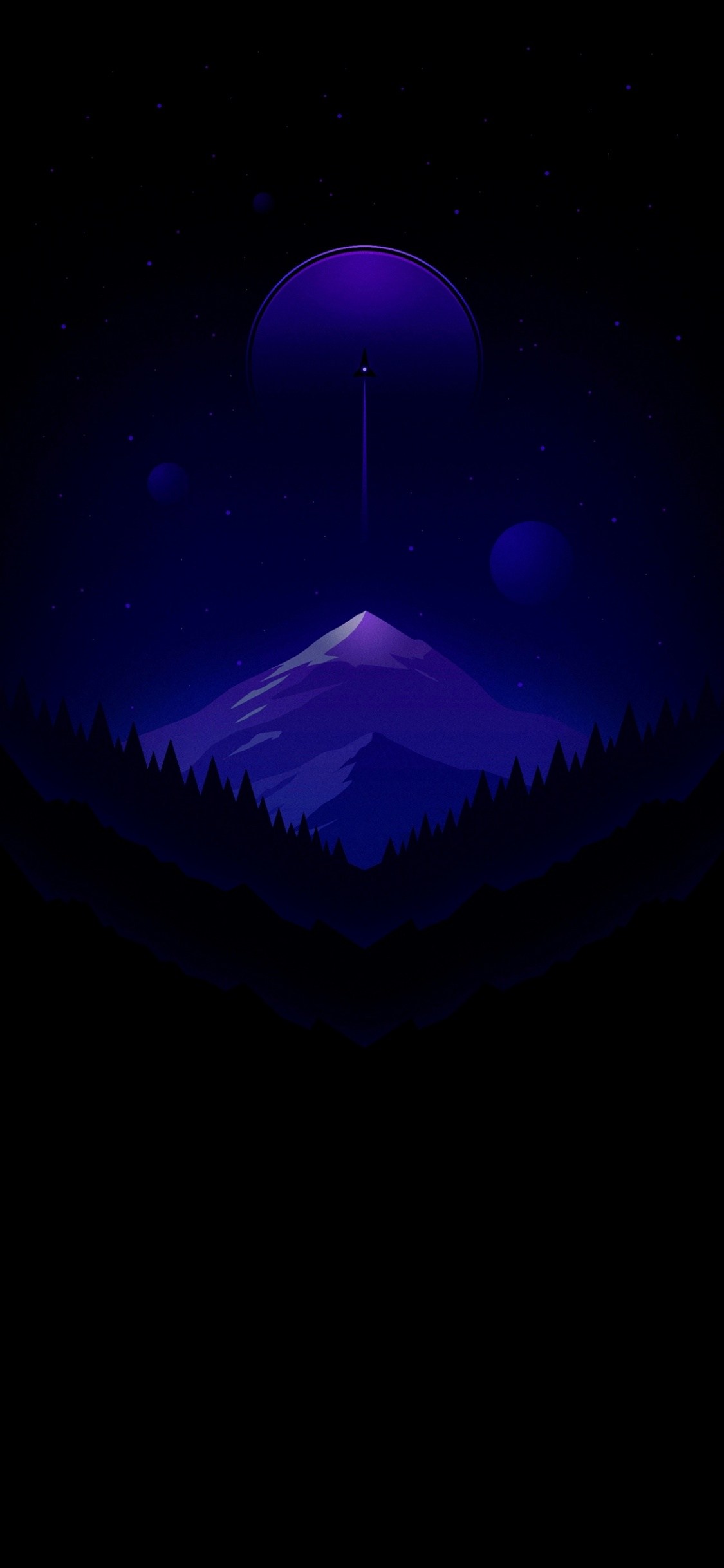 Ambiente, Azure, Objeto Astronómico, Arte, Luna Llena. Wallpaper in 1125x2436 Resolution