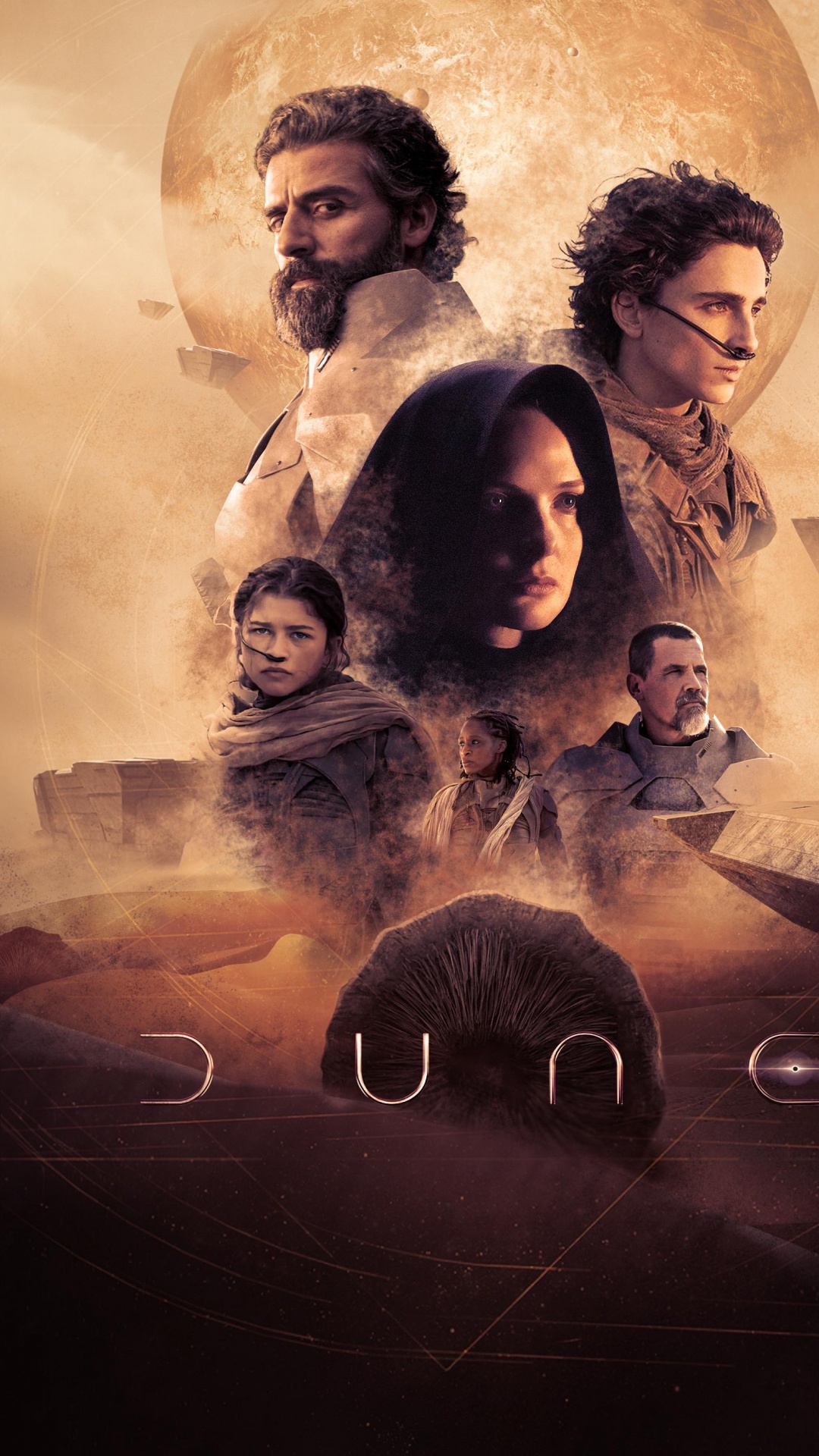 Affiche du Film 2021, Dune, Godzilla vs Kong, 2021, Télévision. Wallpaper in 1080x1920 Resolution