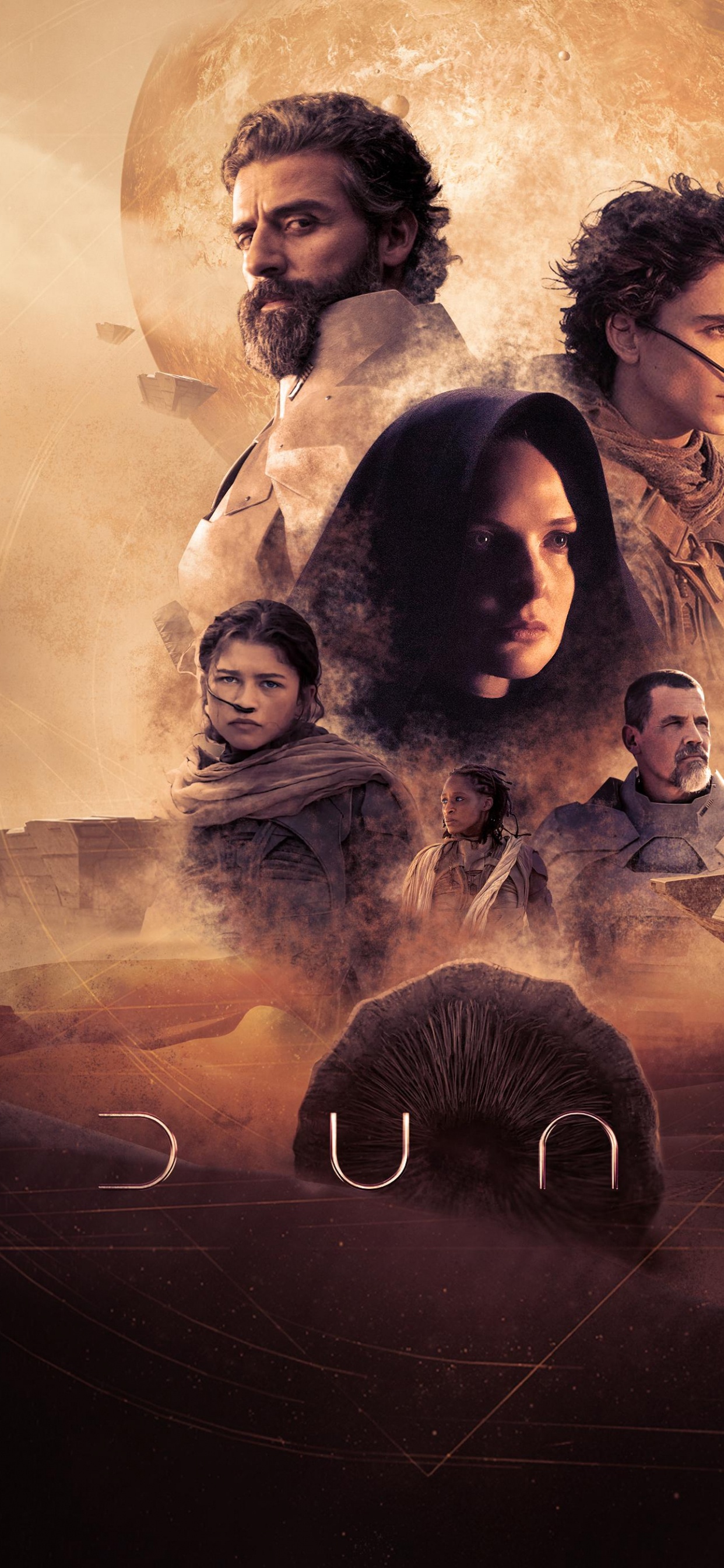 Movie Poster 2021, Dune, Godzilla vs Kong, 2021, Television. Wallpaper in 1242x2688 Resolution