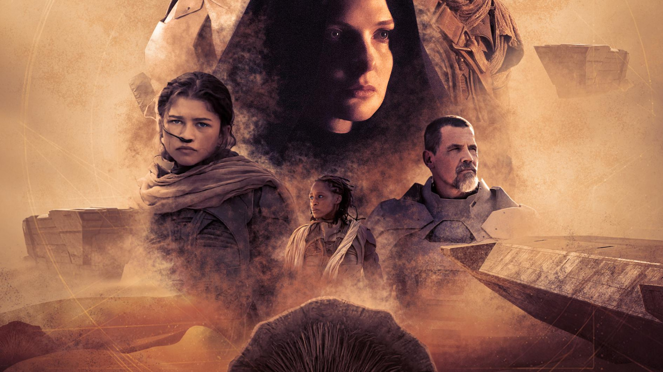 Movie Poster 2021, Dune, Godzilla vs Kong, 2021, Television. Wallpaper in 1366x768 Resolution