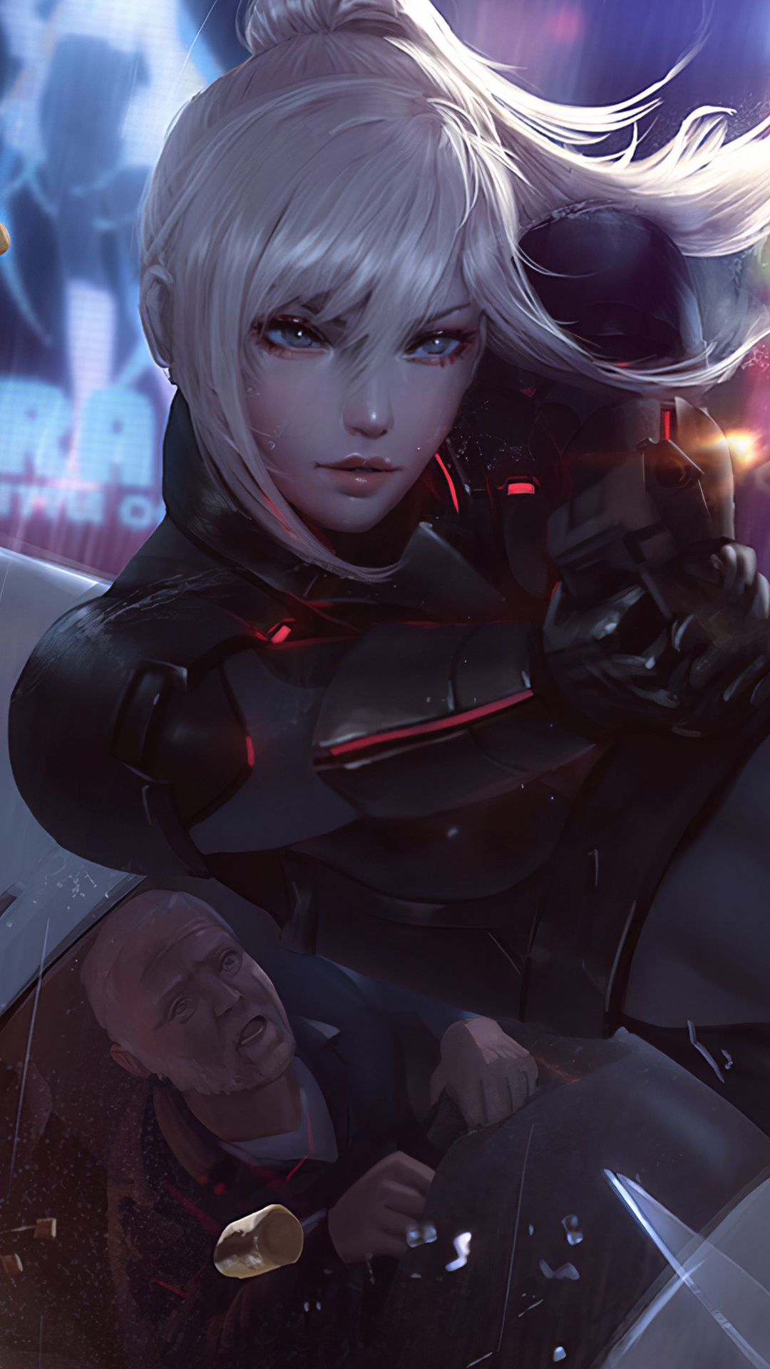 Sean Raiko Tay, Ilustración, Fan Art, Carol Danvers, Arte. Wallpaper in 1080x1920 Resolution