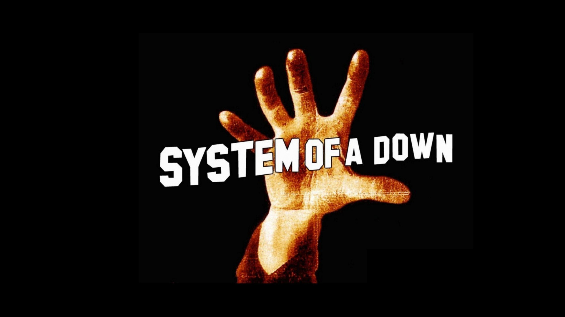 System Of A Down, Logotipo, Mano, Dedo, Texto. Wallpaper in 1920x1080 Resolution