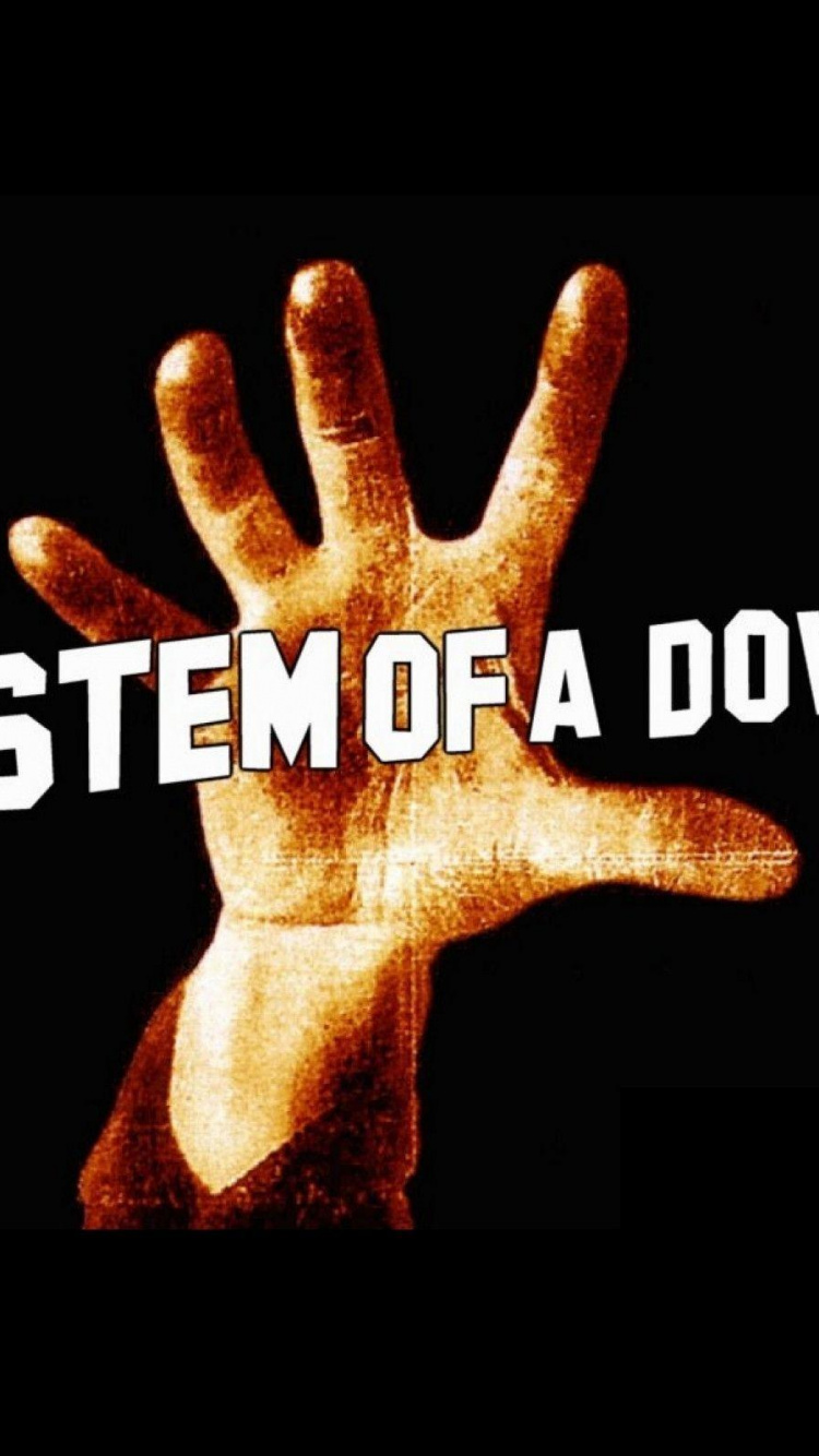 System Of A Down, Rock, Firmenzeichen, Hand, Finger. Wallpaper in 750x1334 Resolution