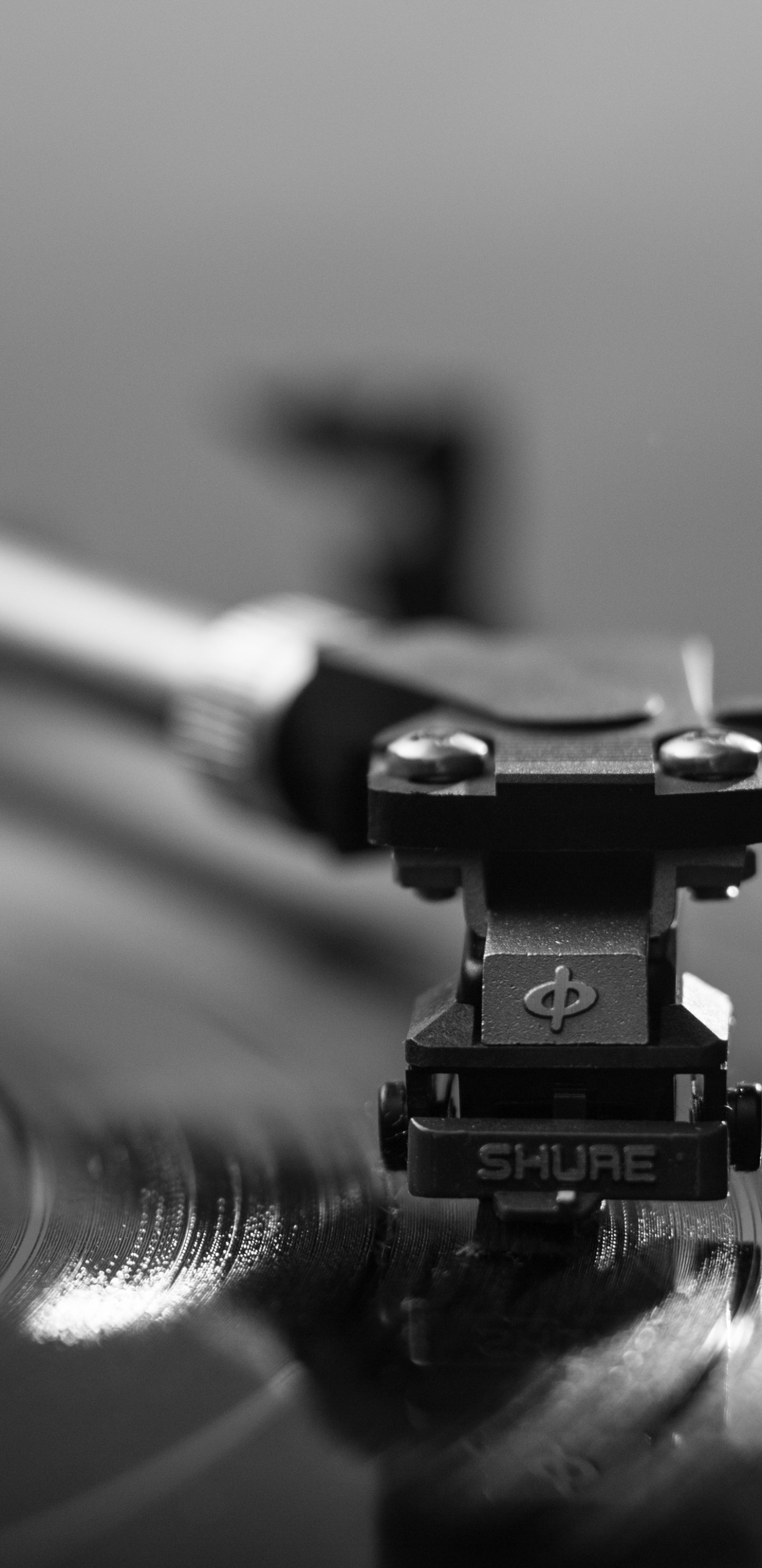 Phonograph Record, Phonograph, Black and White, Monochrome, Gramophone Record. Wallpaper in 1440x2960 Resolution