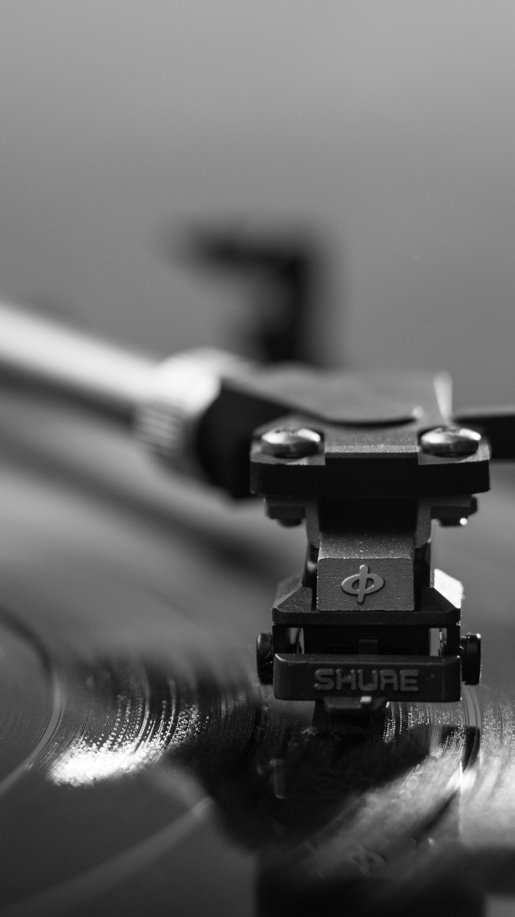 Schallplatte, Phonograph, Schwarz Und Weiß, Monochrom, Gramophone Record. Wallpaper in 750x1334 Resolution