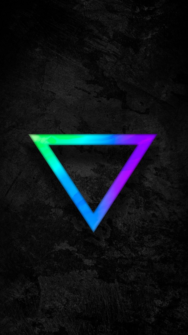 Triangle, Asphalt, Road Surface, Electric Blue, Symmetry. Wallpaper in 750x1334 Resolution