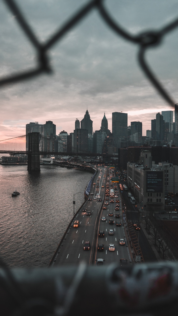 City Skyline Under Cloudy Sky During Daytime. Wallpaper in 720x1280 Resolution