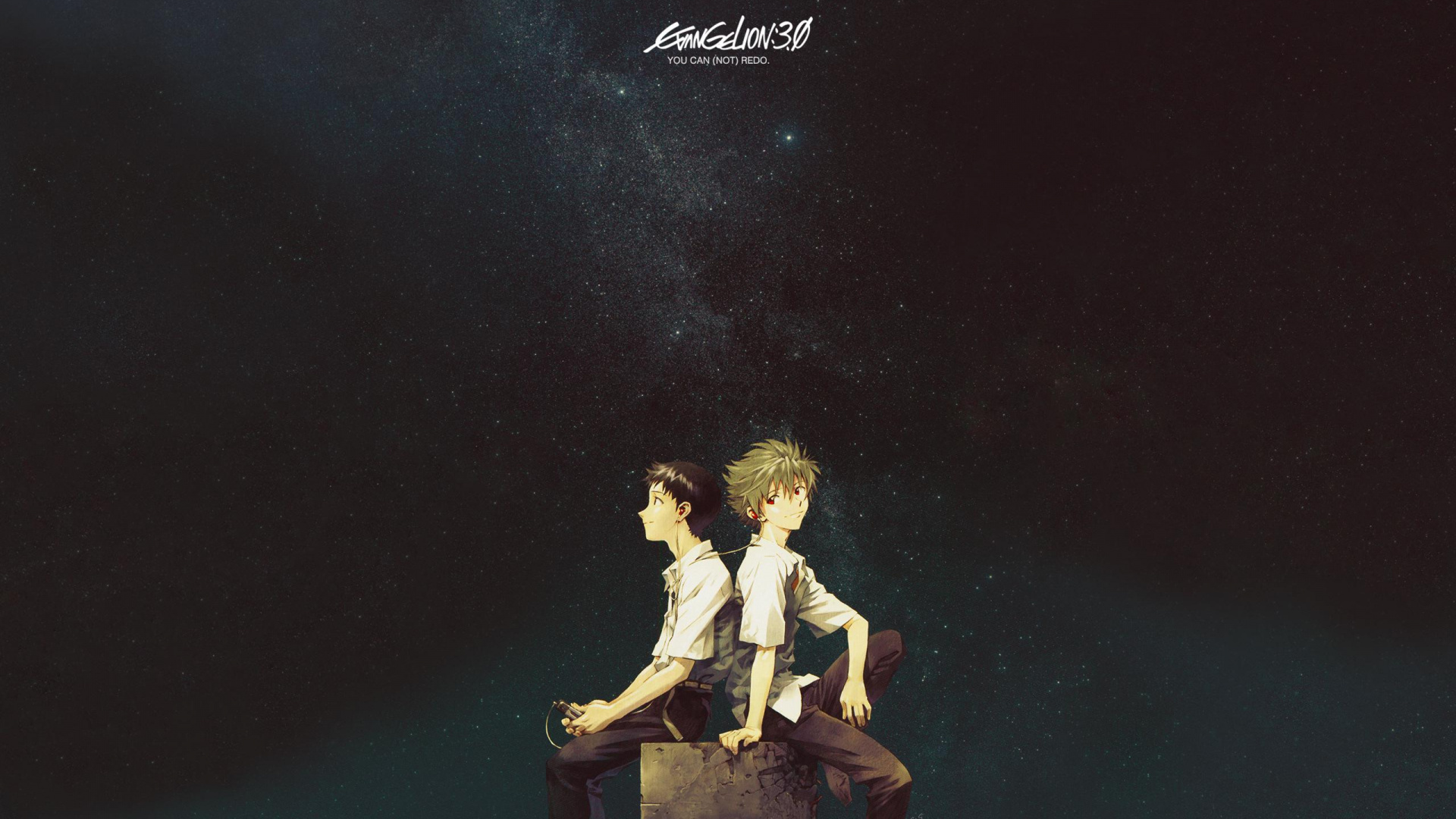 Tiempos de Paz Evangelion, Shinji Ikari, Rei Ayanami, Kaworu Nagisa, Niños Trailer. Wallpaper in 1920x1080 Resolution