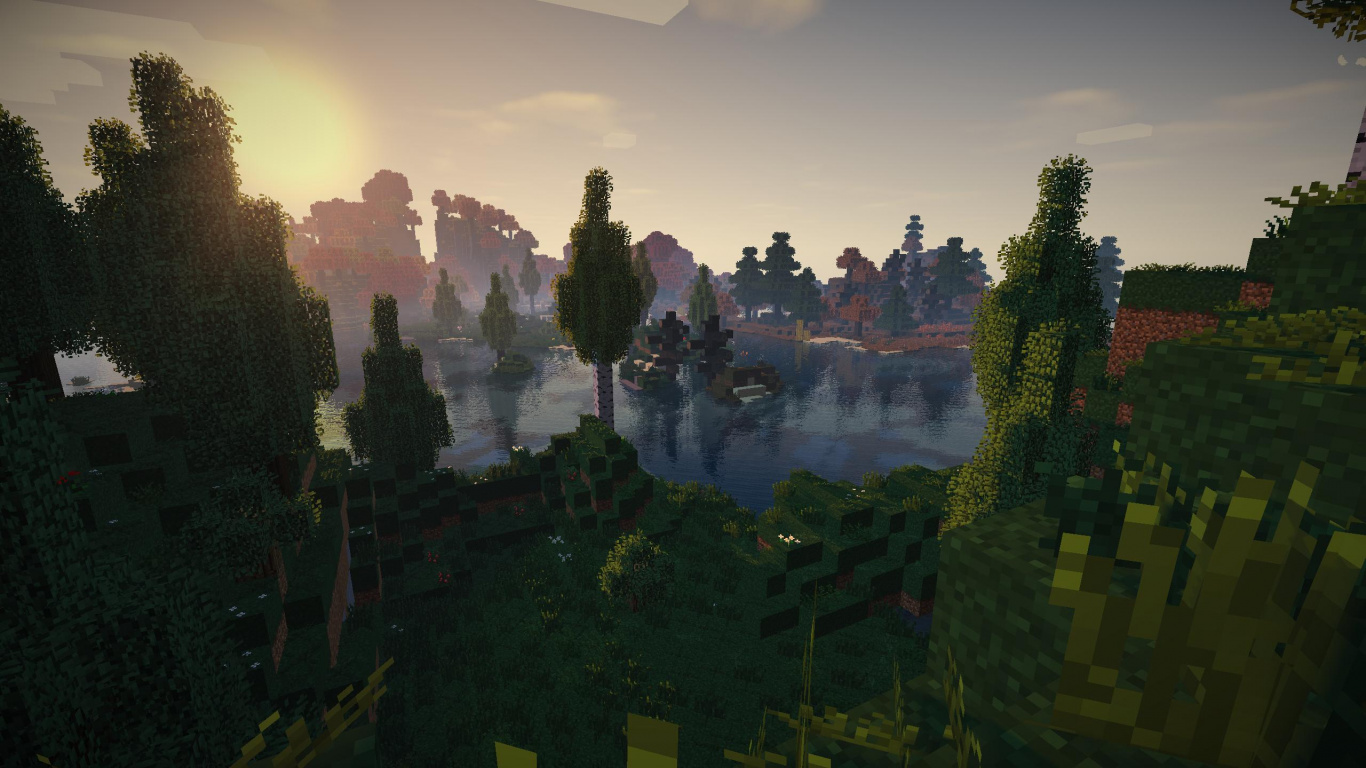 Nature, Minecraft, Youtube, Vegetation, Biome. Wallpaper in 1366x768 Resolution