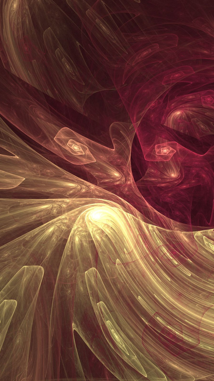 Peinture Abstraite Rouge et Jaune. Wallpaper in 750x1334 Resolution