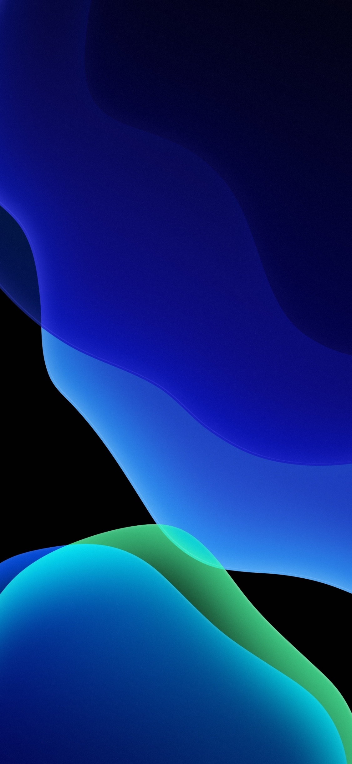 IOS, Azure, Pente, de Teintes et de Nuances, Art. Wallpaper in 1125x2436 Resolution