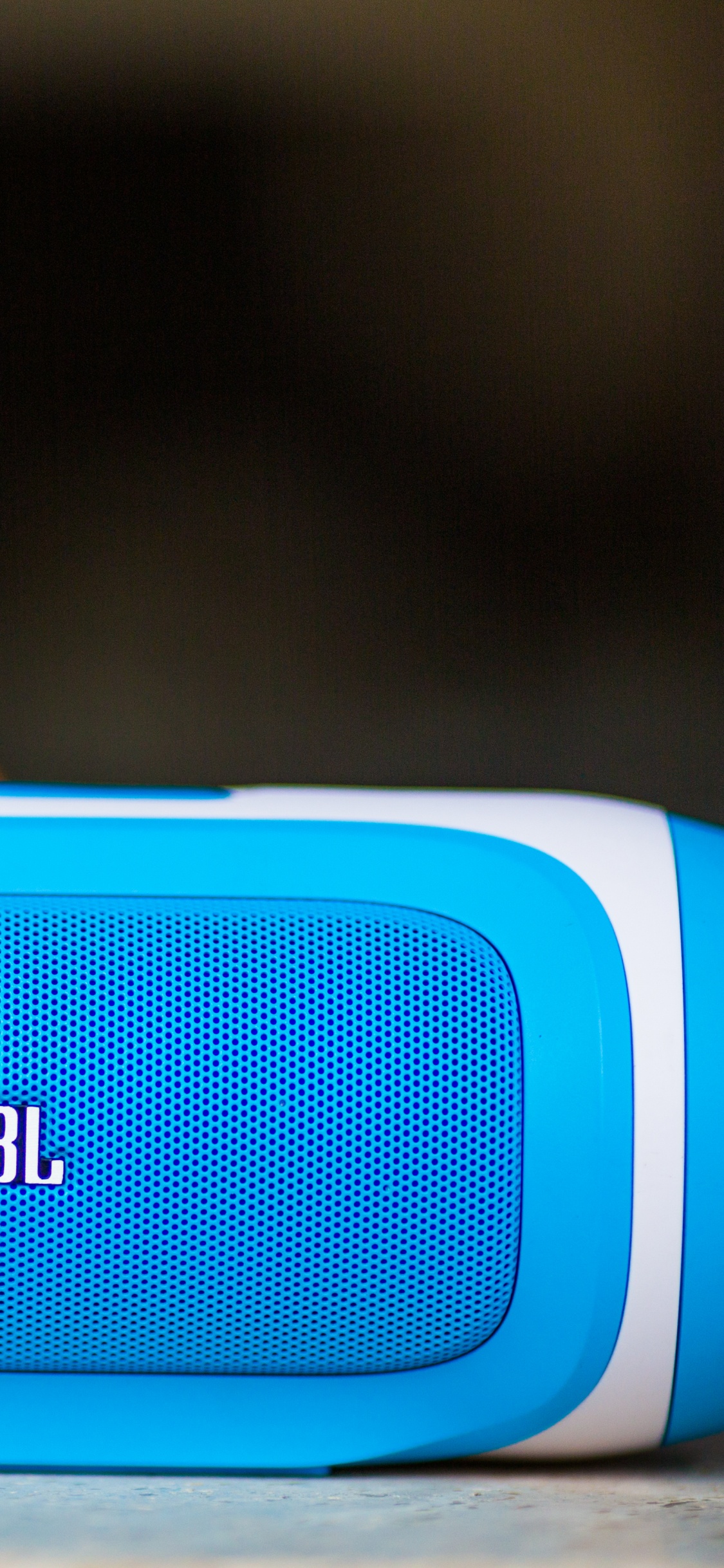 Blue and White Jbl Portable Speaker. Wallpaper in 1125x2436 Resolution