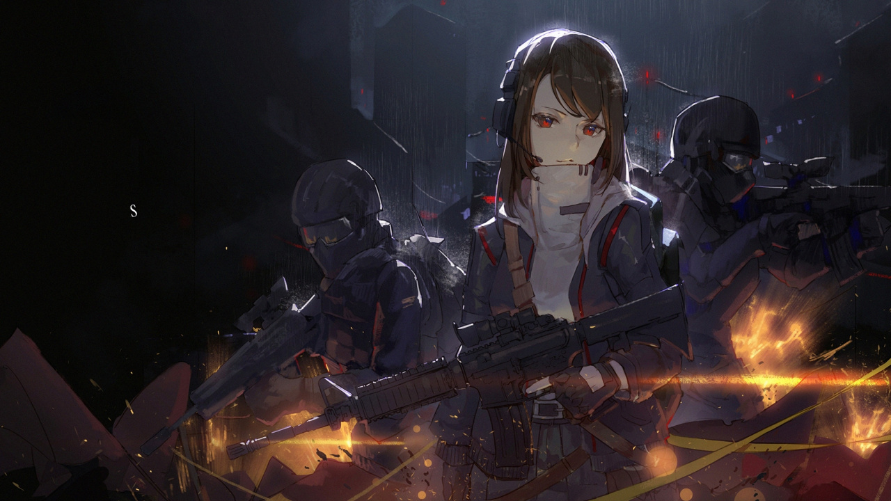 Homme en Costume Noir et Blanc Tenant un Fusil. Wallpaper in 1280x720 Resolution