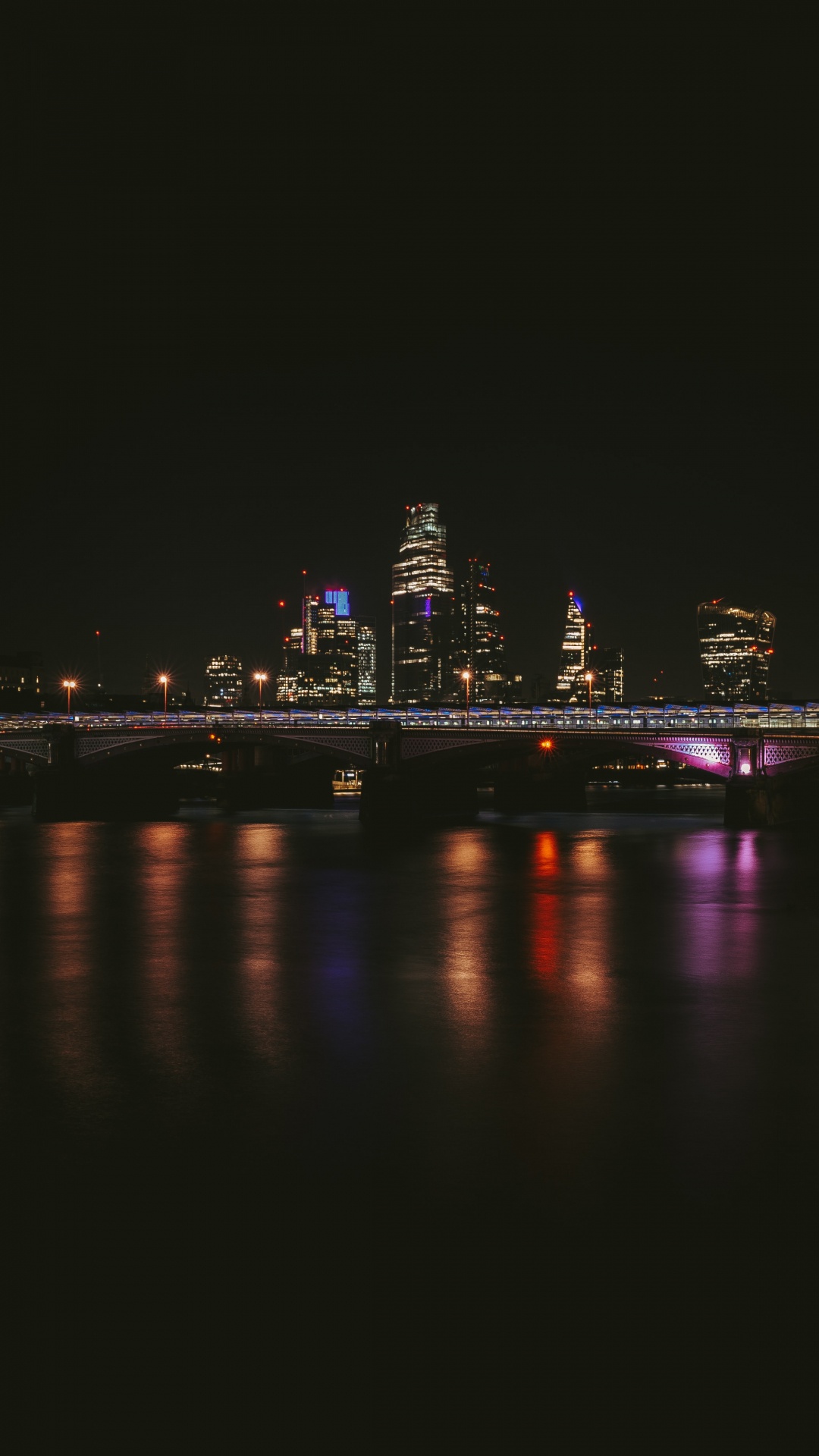 City Lights During Night Time. Wallpaper in 1080x1920 Resolution