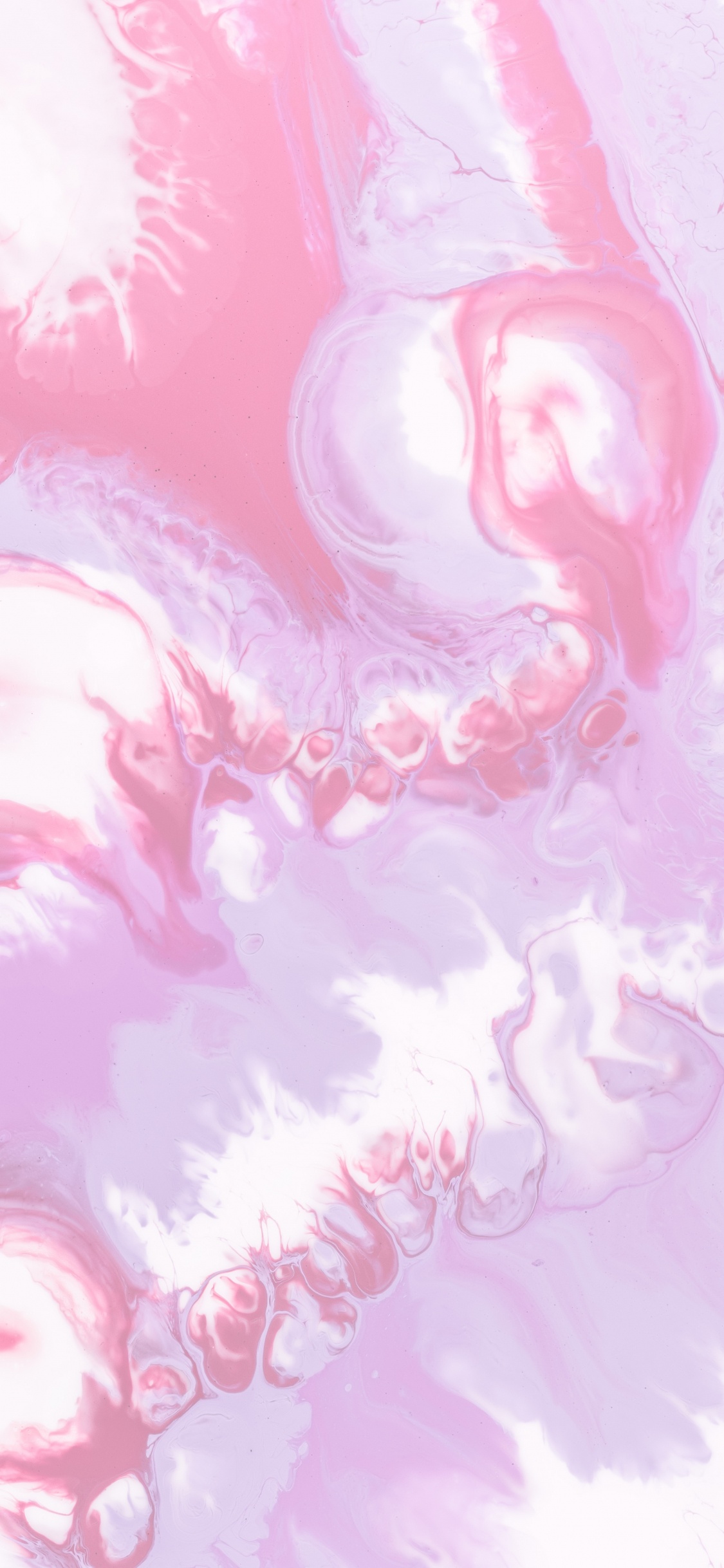 Pintura Abstracta Rosa y Blanca. Wallpaper in 1125x2436 Resolution