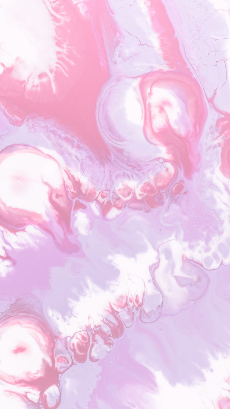 Pintura Abstracta Rosa y Blanca. Wallpaper in 750x1334 Resolution